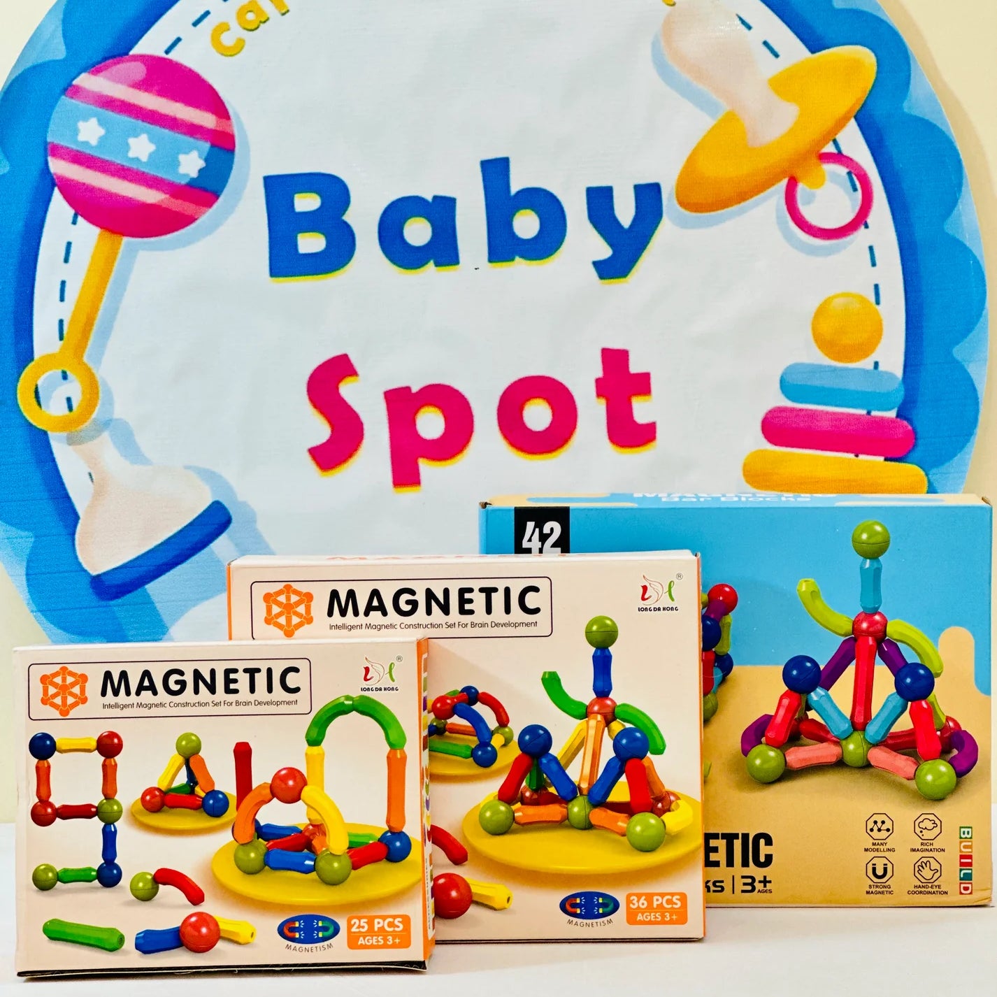 🌟 Discover Our Kids Magnetic Building Blocks Collection🌟

Our imported range of magnetic building blocks is perfect for fostering creativity and enhancing learning in your little one. These vibrant, engaging blocks are designed to develop fine motor skills, spatial awareness, and cognitive abilities, making playtime both fun and educational.

🔹Key Features:

✨ Safe &amp; Non-Toxic Materials

✨ Strong Magnetic Connections

✨ Bright Colors &amp; Fun Shapes

✨ Promotes STEM Learning &amp; Creativity

✨ Dura