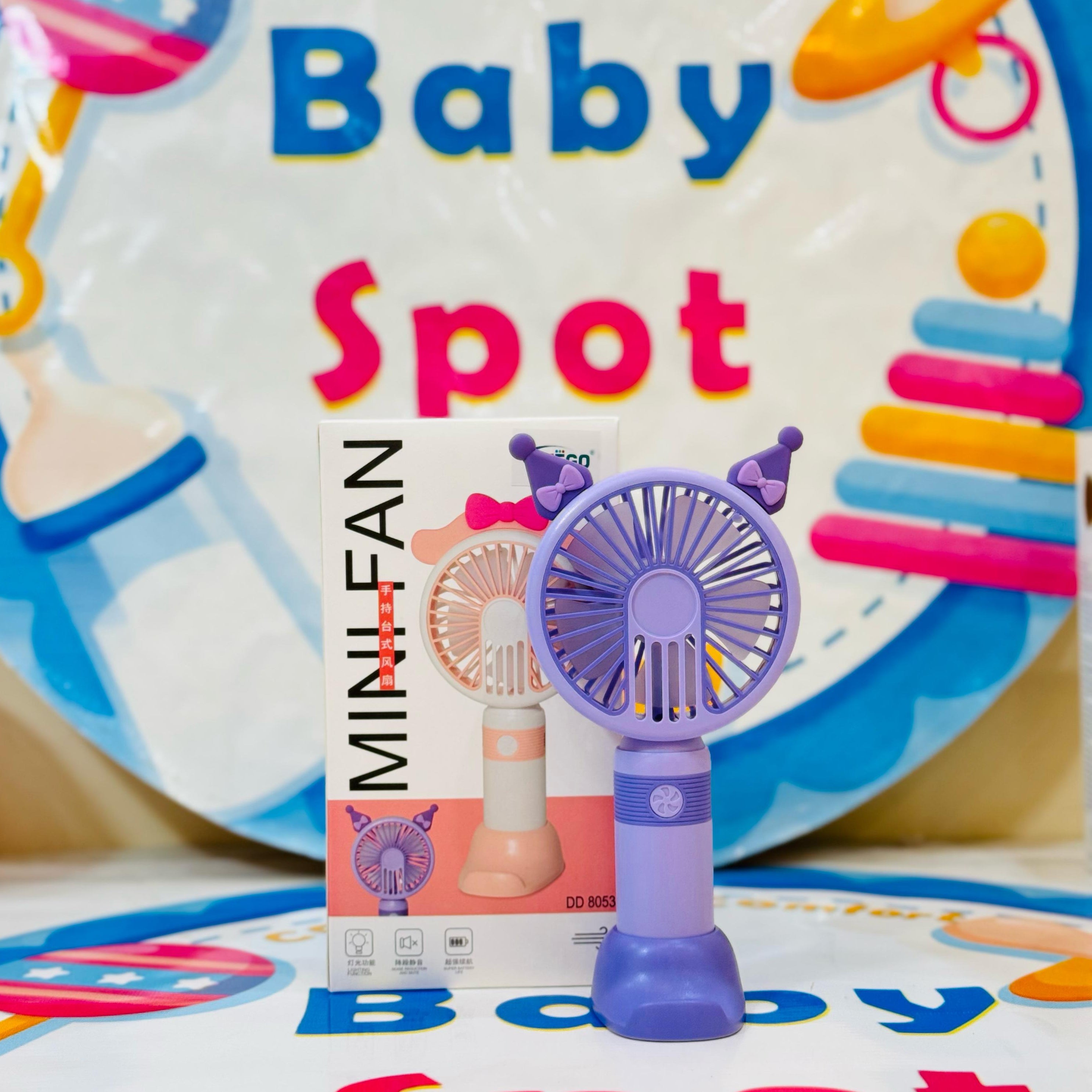 Imported Rechargeable Mini Electric Hand Fans

Cool Breeze On-The-Go!

Beat the heat with our cute and powerful mini electric fans, perfect for babies, moms & outdoor use – available in multiple fun designs & models!

Features:

Rechargeable & portable

Multiple stylish designs

Lightweight & baby-friendly

Ideal for strollers, diaper bags & travel

Perfect for:

Hot summer outings

Keeping your baby cool

Gifting & everyday use

Shop Now at: www.babyspotofficial.pk

Trusted Baby Store | Fast Delivery All O