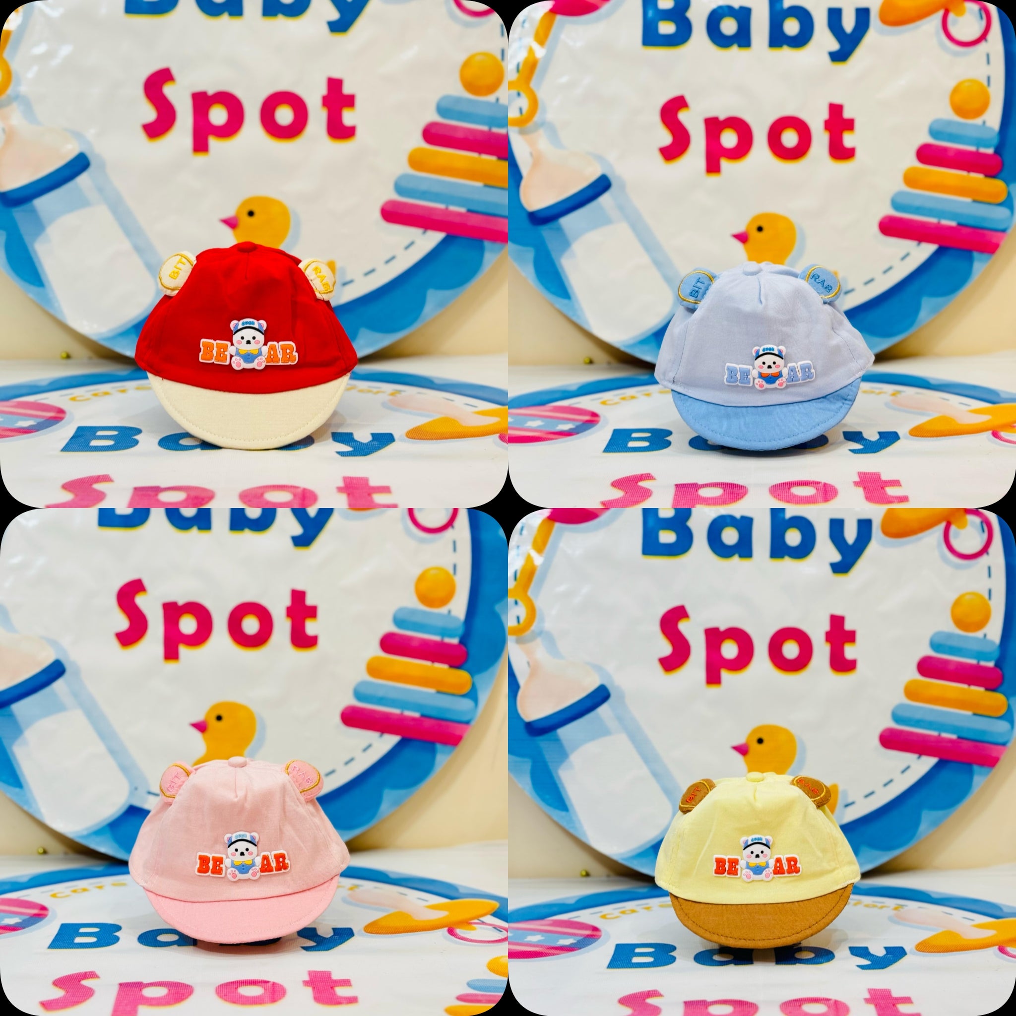 Baby P-Cap Style Cotton Caps(0-6 months)
