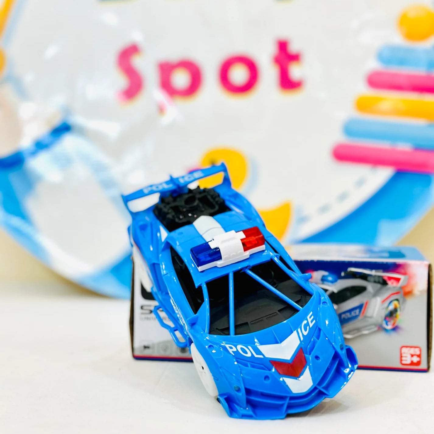 Police Car with Tail Spray – Action-Packed Chase Begins! 🚓💨