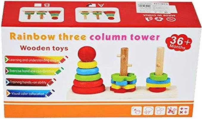 Rainbow Three Column Tower 2 