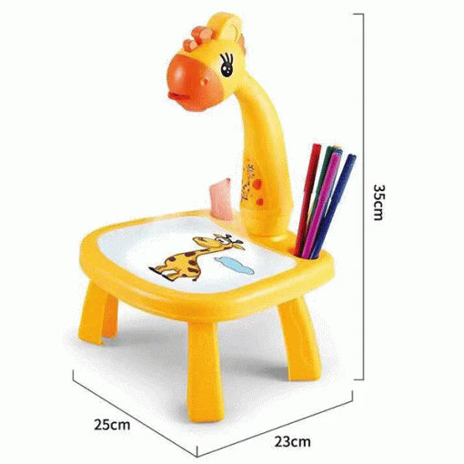 Giraffe Projector Drawing Desk – Creative Fun for Little Artists!