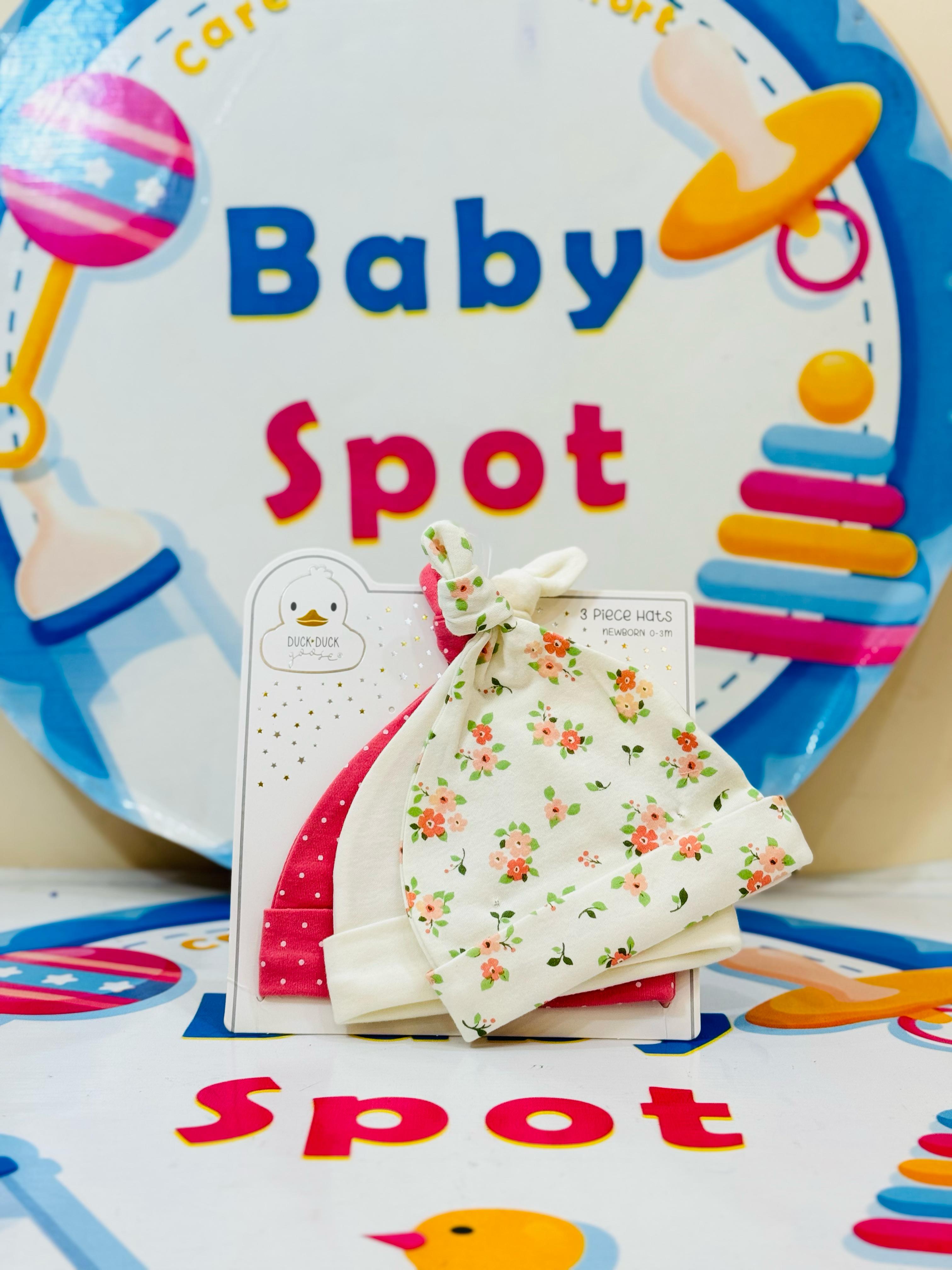 👶 Premium Branded Baby Knotted Caps – Pack of 3! 🎀

Keep your newborn cozy and stylish with our premium range branded baby knotted caps collection. Perfect for delicate little heads, these caps combine comfort and charm.

Product Details:

🔸 Pack of 3 Knotted Caps – Stylish designs in one bundle for everyday wear.

🔸 Soft & Gentle Fabric – Made from premium, baby-friendly material for ultimate comfort.

🔸 Adjustable Knotted Style – Easy to adjust for a snug and secure fit.

🔸 Adorable Designs – Cute a