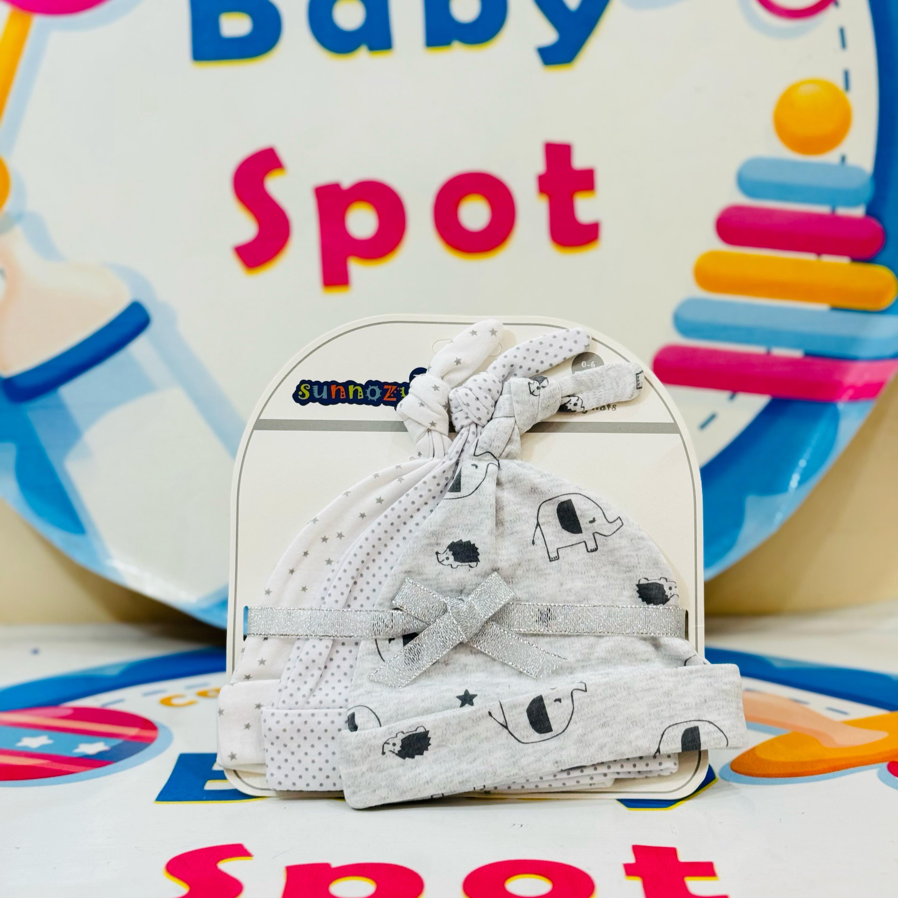 👶 Premium Branded Baby Knotted Caps – Pack of 3! 🎀

Keep your newborn cozy and stylish with our premium range branded baby knotted caps collection. Perfect for delicate little heads, these caps combine comfort and charm.

Product Details:

🔸 Pack of 3 Knotted Caps – Stylish designs in one bundle for everyday wear.

🔸 Soft & Gentle Fabric – Made from premium, baby-friendly material for ultimate comfort.

🔸 Adjustable Knotted Style – Easy to adjust for a snug and secure fit.

🔸 Adorable Designs – Cute a