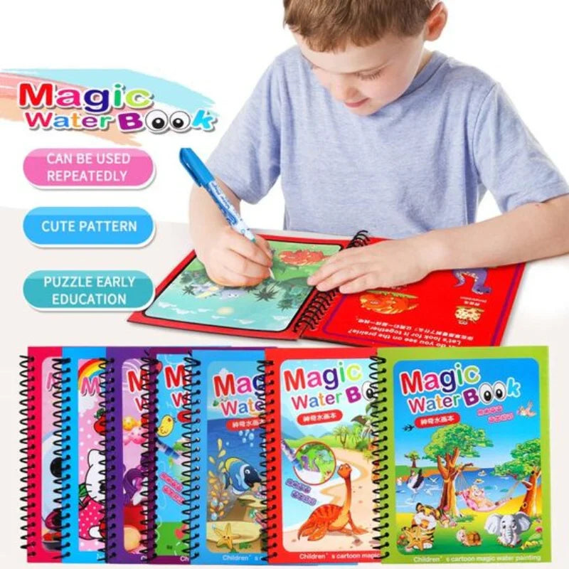 Reusable Water Magic Coloring Book – Creativity Without the Mess! 🎨💧