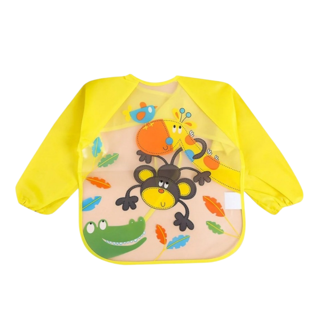 Protect Your Baby’s Clothes with Full-Sleeve Apron Bibs! 👶🍼

Keep your little one mess-free with our branded premium full-sleeve baby apron bibs, designed for mealtime, self-feeding, arts & crafts, and sensory play. These waterproof bibs are a must-have for newborns, infants, and toddlers, ensuring a stress-free experience for moms and dads.

Key Features & Benefits:

🛡 Full-Sleeve Coverage – Protects clothes from spills, stains, and food mess.
💧 Waterproof & Easy to Clean – Just wipe or wash for quick 