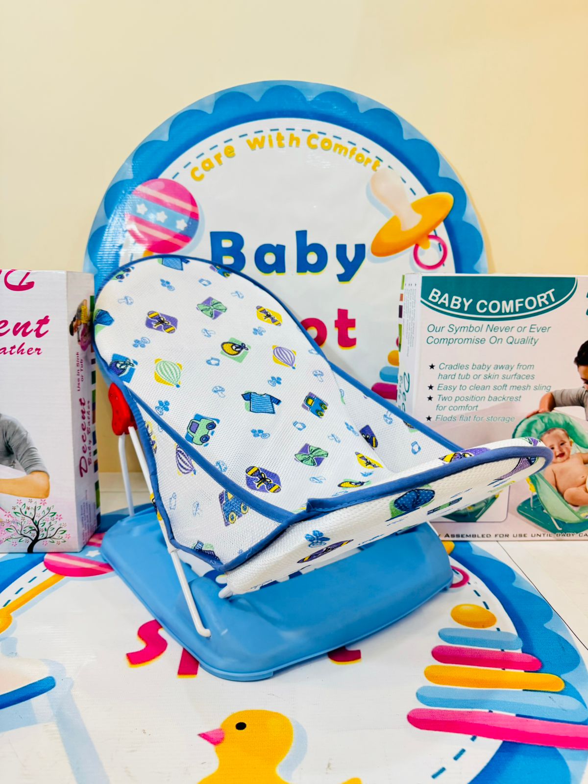 🛁 Premium Range Baby Bather Bath Seat 🛁

Features & Highlights:

🌈 Available in 3 Beautiful Colors – Perfect to match your baby’s style.

🪑 Comfortable & Supportive Design – Ensures safe and enjoyable bath time.

🧼 Easy to Clean & Dry – Made with durable, quick-drying material.

👶 Suitable for Newborns & Infants – Designed for ultimate baby care.

Price:
Just 1850 Rs for this essential bath seat!

Order Details:

🚚 Delivery Time: 2-5 days.

🛒 How to Order:

WhatsApp: 03117399001

DM us

Visit: babys