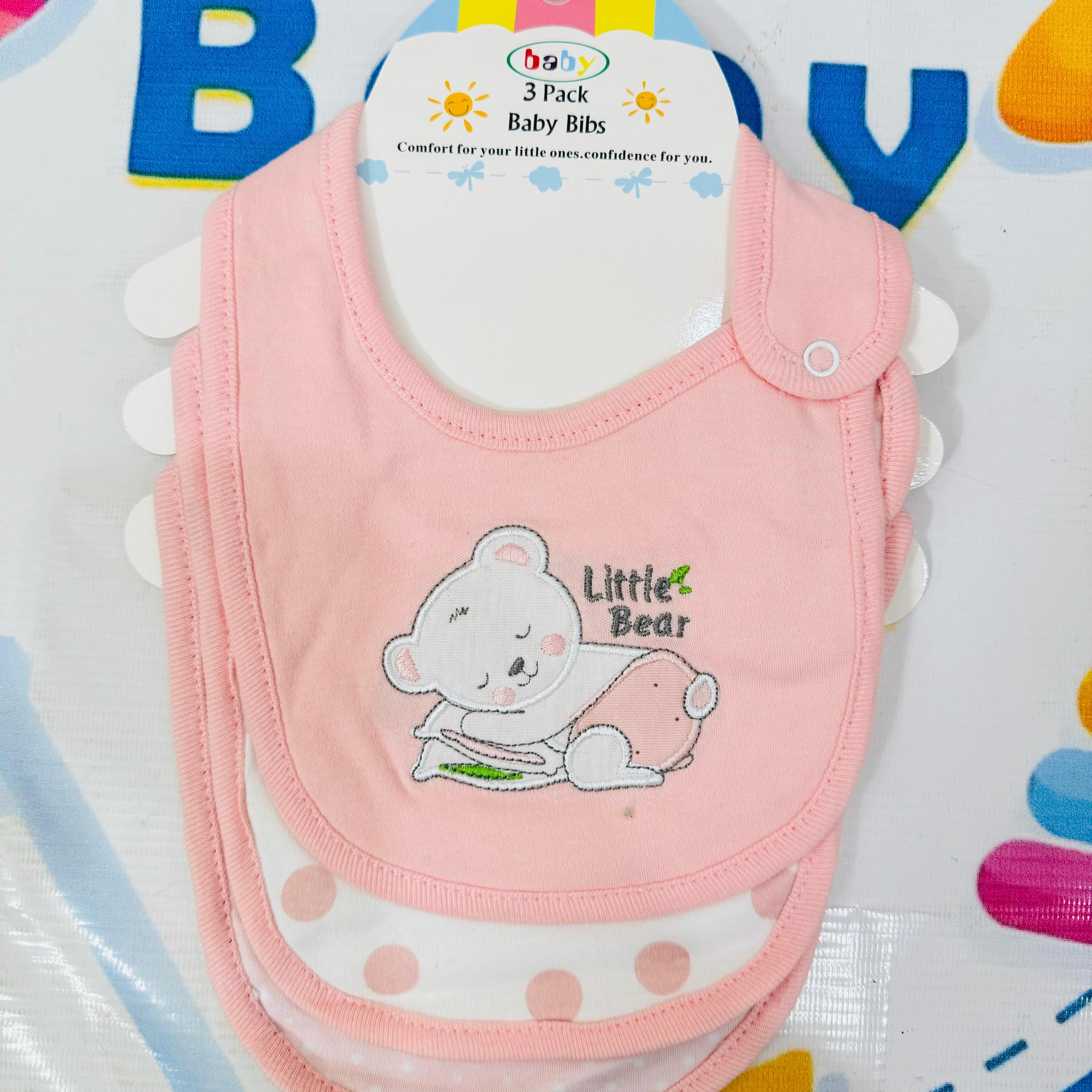 Branded Premium Range Baby Set of 3 Made in Thailand Baby Bibs Collection

🌟 Premium Quality: Made with soft, durable, and high-quality materials for your baby’s comfort.

🌸 Set of 3: Adorable designs perfect for feeding and keeping your baby clean and stylish.

🇹🇭 Made in Thailand: Crafted with care and attention to detail.

💧 Easy to Clean: Lightweight, washable, and long-lasting bibs for hassle-free maintenance.

💼 Multi-Purpose: Ideal for feeding, drooling, and teething stages.

🛒 Affordable Pric