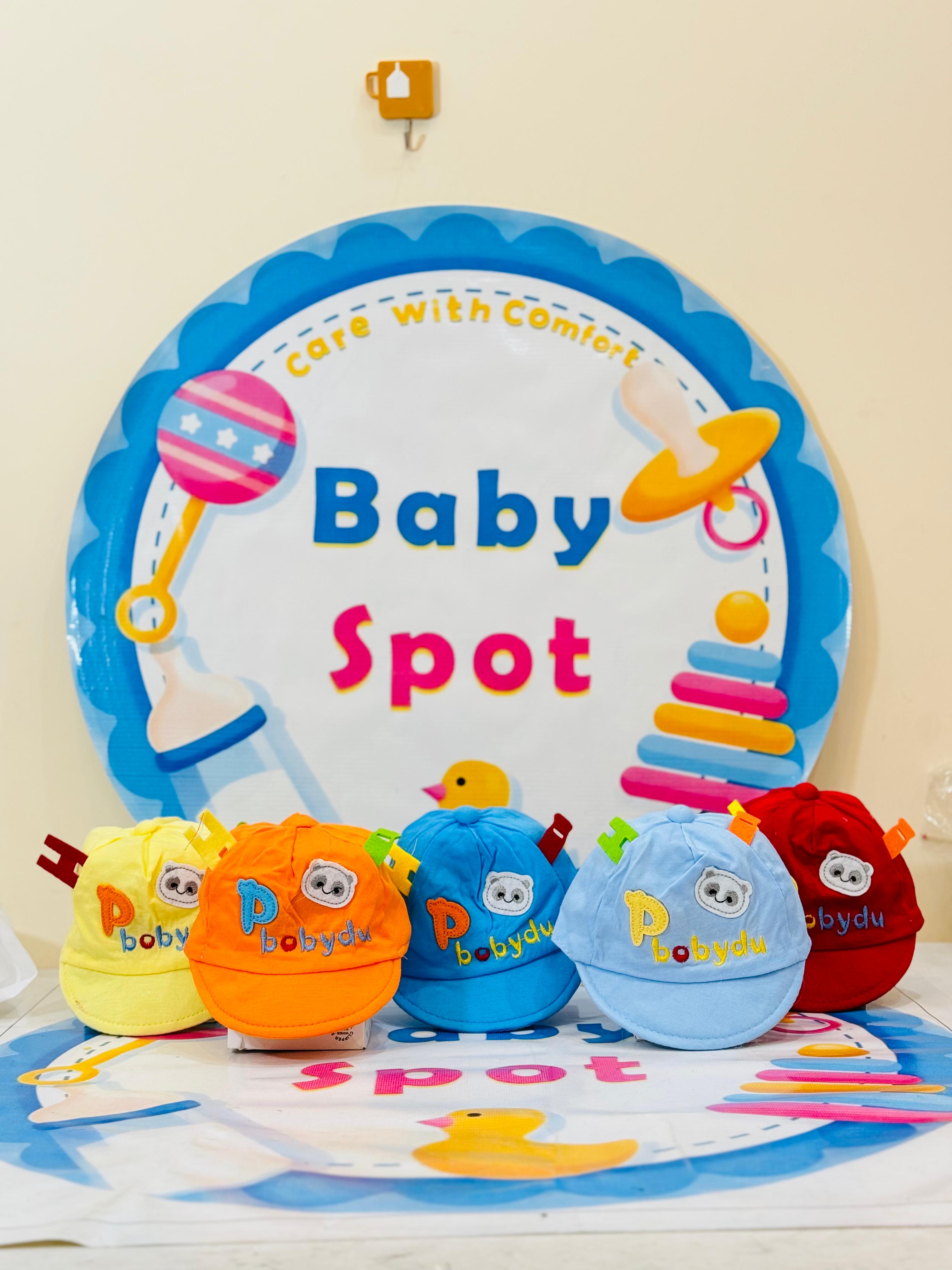 👶 Baby P-Cap Style Cotton Caps – Summer Essentials! ☀️

🔸 Trendy P-Cap Design – Stylish and practical caps to keep your baby cool and fashionable this summer.
🔸 Soft Cotton Material – Made with breathable, lightweight cotton, ensuring comfort for your baby's delicate skin.
🔸 Vibrant Color Options – Available in 4-5 beautiful colors to match any outfit.
🔸 Ideal Size – Perfect fit for babies aged 0-6 months, ensuring both comfort and style.
🔸 Sun Protection – Shields your baby's head from harsh sunlight