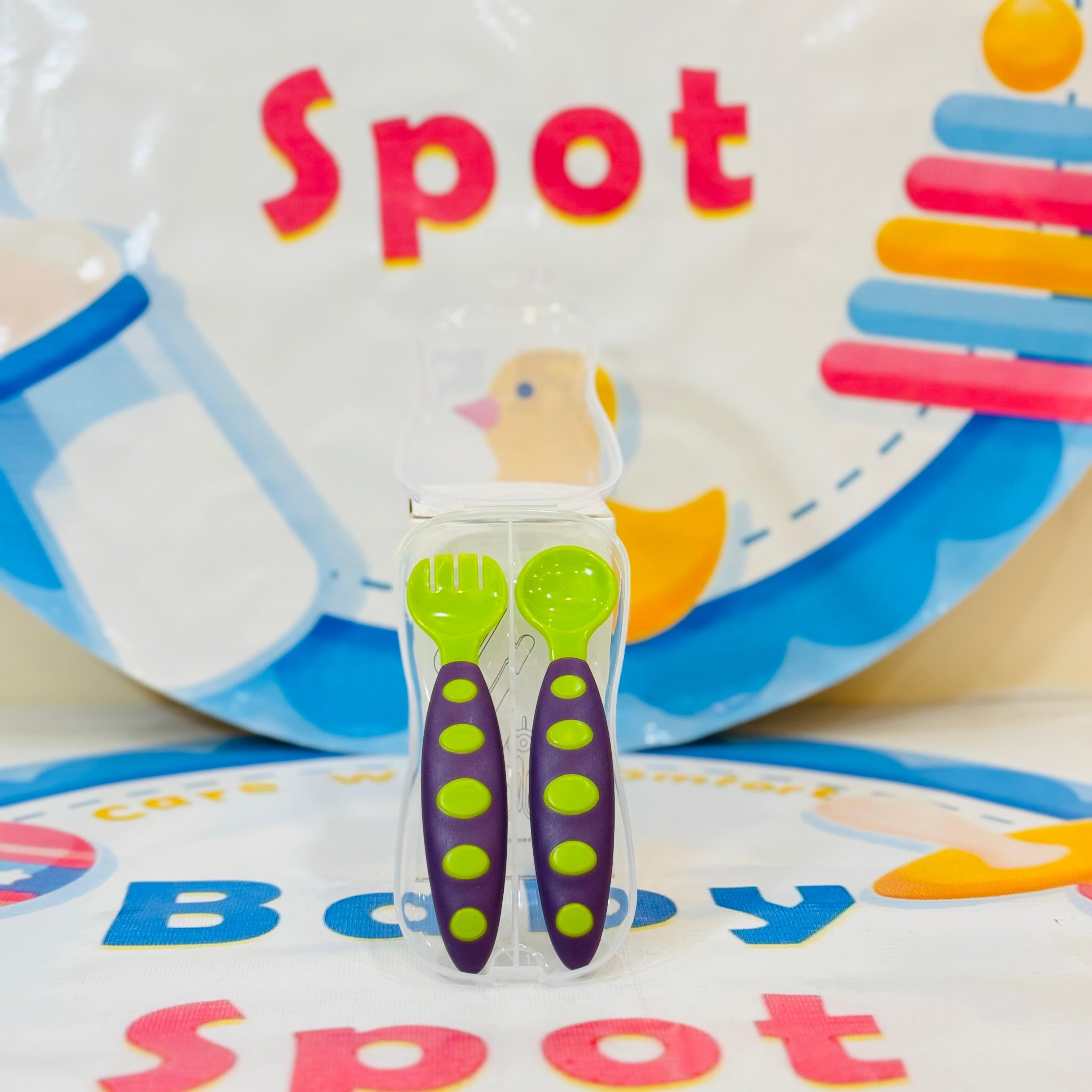 Branded Premium Range Baby Feeding Spoon & Fork Set

Product Features:

🍴 Premium Quality: Durable and made with safe materials for your baby’s feeding needs.

💧 BPA-Free: Ensures your baby’s safety and hygiene during mealtime.

🌈 Attractive Design: Bright and colorful set to make feeding fun and engaging.

👶 Baby-Friendly: Designed for tiny hands with easy-to-grip handles.

✅ Versatile Use: Perfect for purees, solids, and more as your baby grows.

🎁 Gift-Ready: An excellent addition to any baby essent