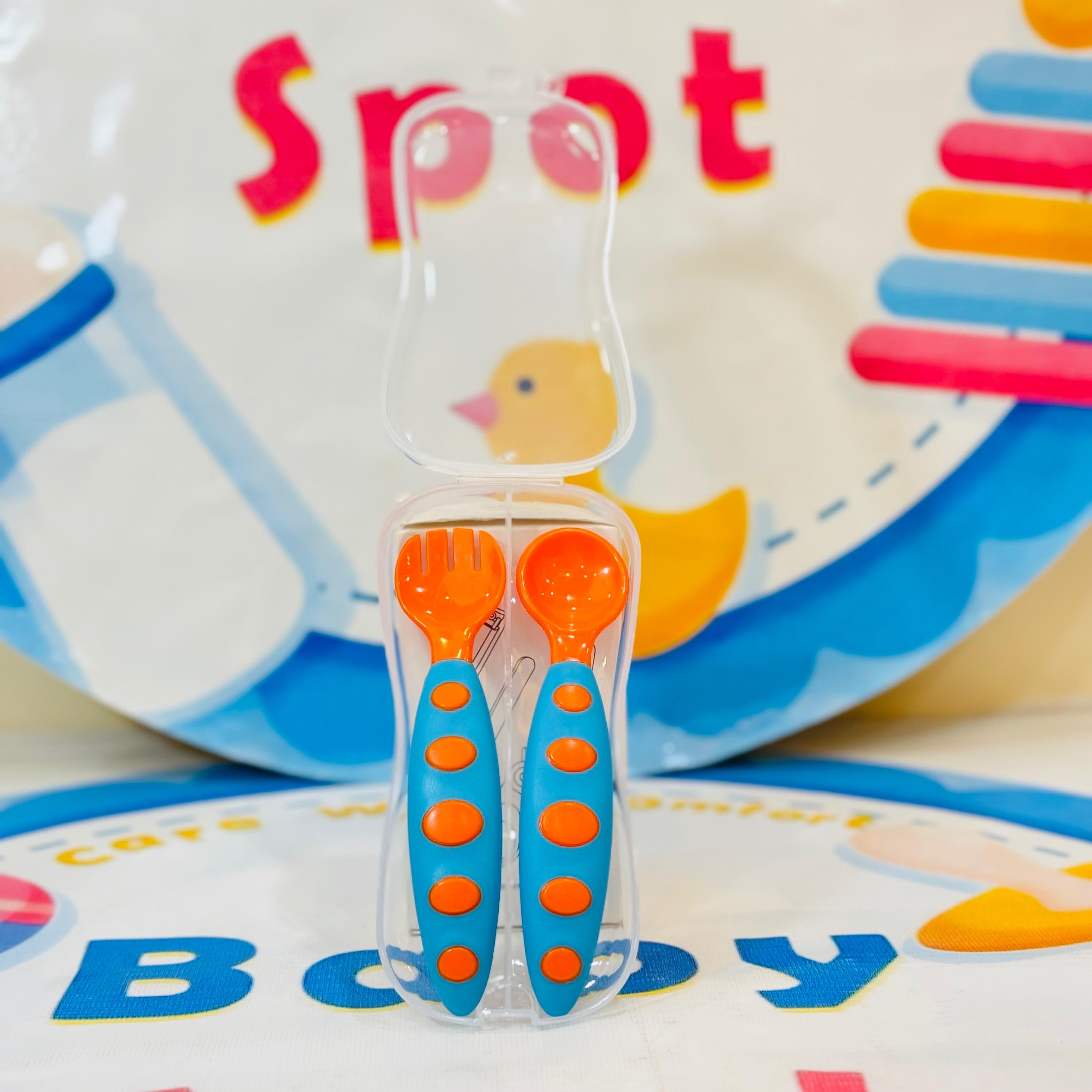 Branded Premium Range Baby Feeding Spoon & Fork Set

Product Features:

🍴 Premium Quality: Durable and made with safe materials for your baby’s feeding needs.

💧 BPA-Free: Ensures your baby’s safety and hygiene during mealtime.

🌈 Attractive Design: Bright and colorful set to make feeding fun and engaging.

👶 Baby-Friendly: Designed for tiny hands with easy-to-grip handles.

✅ Versatile Use: Perfect for purees, solids, and more as your baby grows.

🎁 Gift-Ready: An excellent addition to any baby essent