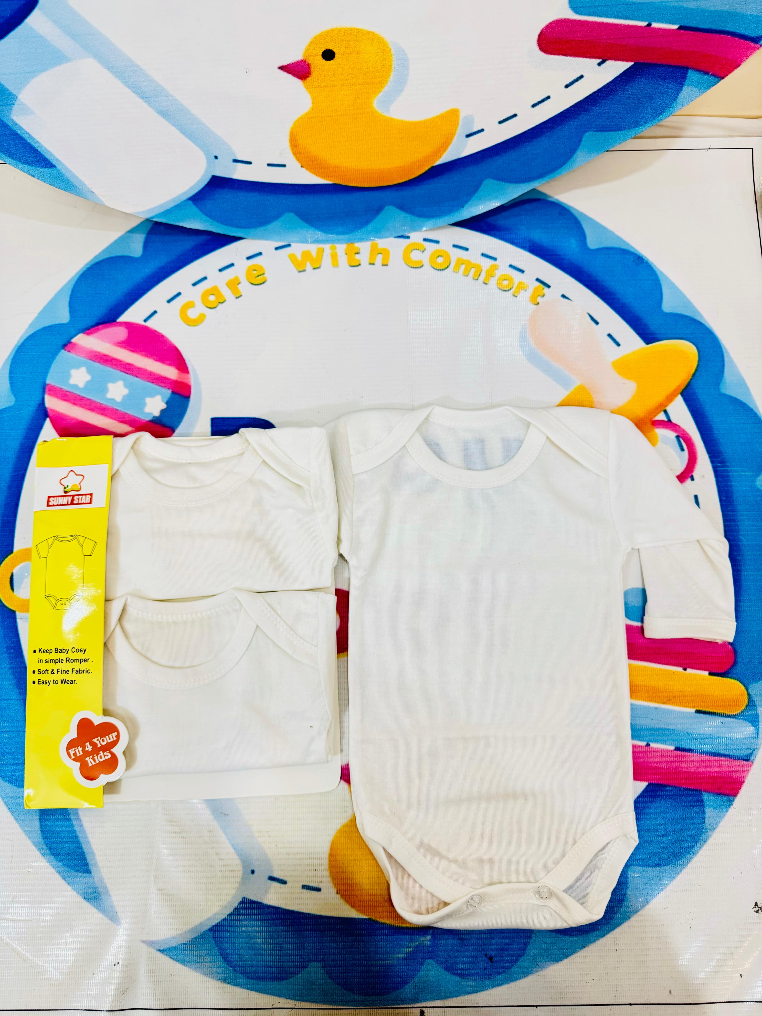 Branded Premium Baby Inner Bodysuit – Full Sleeve (Pack of 3)

Give your little one the softness and warmth they deserve with our Premium Full-Sleeve Baby Bodysuits. Designed for comfort, convenience, and everyday wear, these bodysuits are a must-have for newborns and infants. Whether worn alone or as a cozy inner layer, they’ll keep your baby snug and happy all day long.

Why You’ll Love Them:

💖 Ultra-Soft & Gentle – Made from premium cotton that’s breathable and hypoallergenic, perfect for your baby’s d