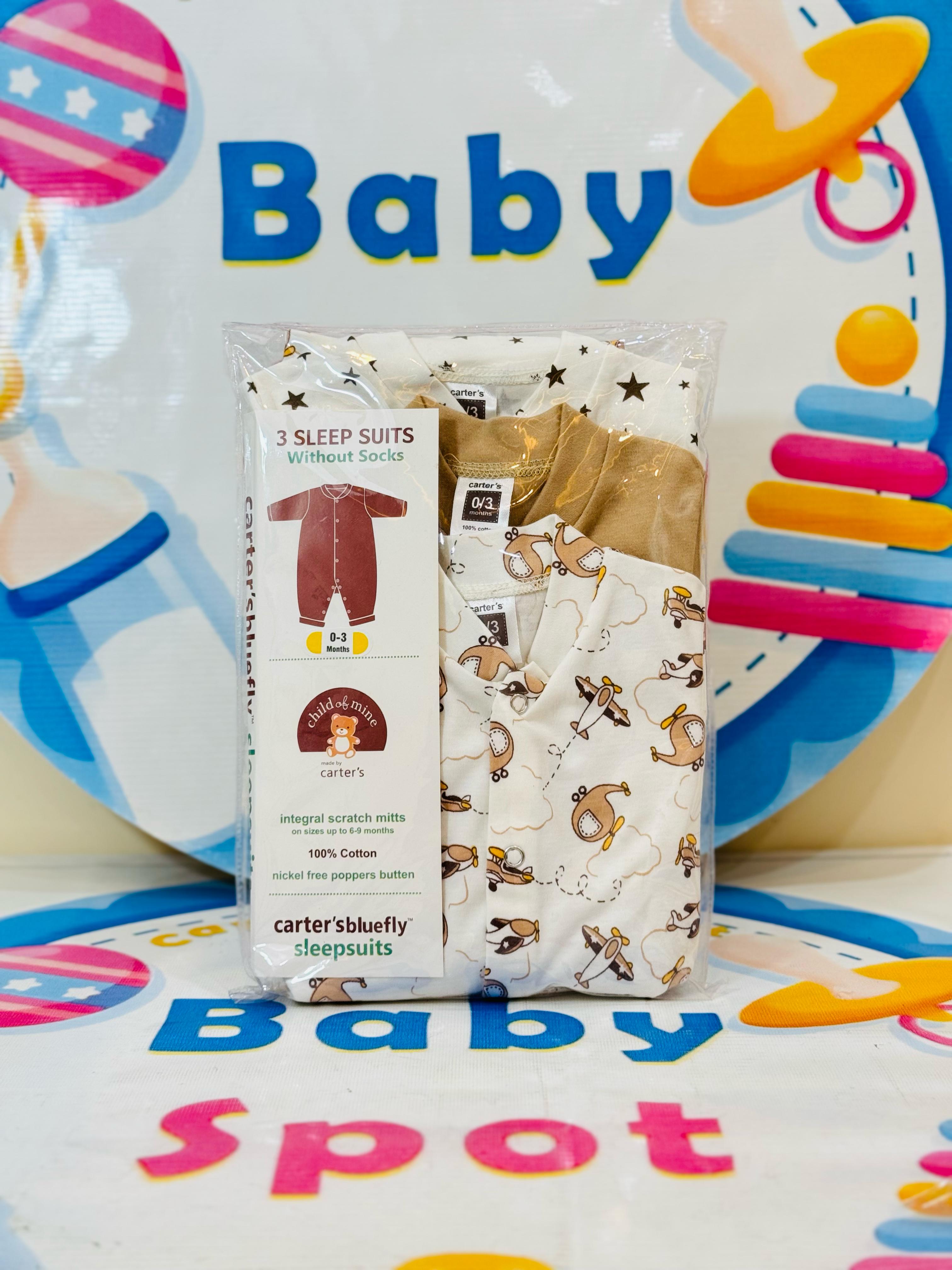  Baby Pack of 3 Sleep Suit Rompers Collection

👶 Perfect Comfort for Your Baby's Sleep!

👗 Set Includes: 3 sleep suit rompers

🎨 Variety of Beautiful Colors and Prints to keep your baby looking adorable

🌟 Made from 100% soft cotton, ensuring maximum comfort and warmth

🛡️ Nickel-free poppers for easy wear and diaper changes

✨ Integral scratch mitts on sizes up to 6-9 months

💤 Ideal for day and night use, offering cozy sleepwear

Shop now at www.babyspotofficial.pk

#SleepSuitCollection #BabyRompers