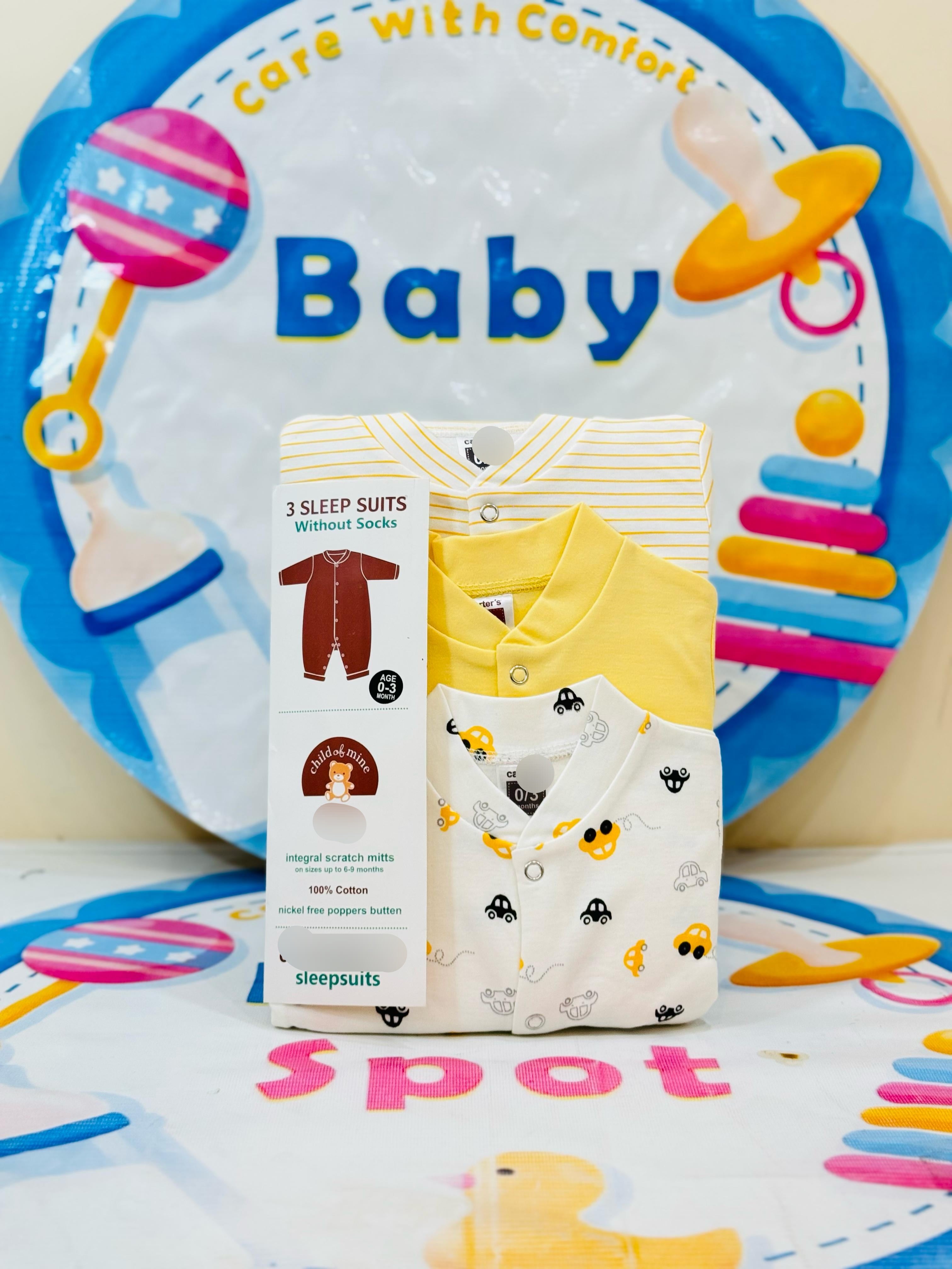 Baby Sleep Suit Rompers, Newborn Sleepwear, Baby Rompers Pakistan, Soft Cotton Rompers, 0-24 Months Baby Clothes, Baby Day & Nightwear, Baby Essentials Online, Baby Spot PK

