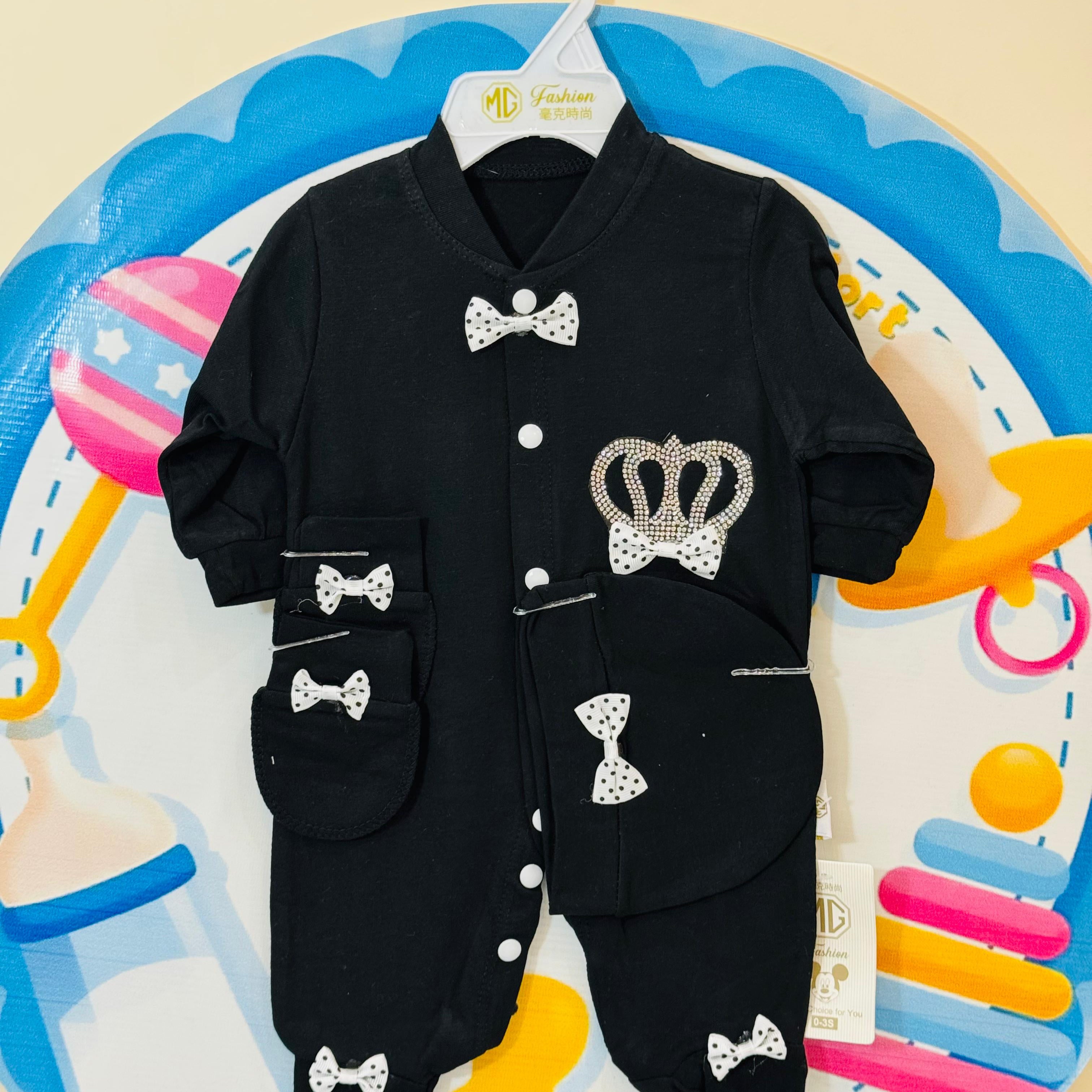 👑 Premium Baby Crown-Themed Romper Set

Dress your little royal in comfort & style with our luxury romper set! Made from ultra-soft, breathable fabric, perfect for newborns & infants.

✨ What’s Included?
✔ 3-Piece Set – Romper, matching cap & mittens
✔ Royal Crown Design – Stylish & adorable
✔ Soft & Skin-Friendly – Premium quality fabric
✔ Available in 3 Beautiful Colors
✔ Perfect Gift for Baby Showers & Newborns

🚚 Delivery: 2-5 days nationwide

📞 Order Now: 03117399001 | babyspotofficial.pk

#BabyCrow