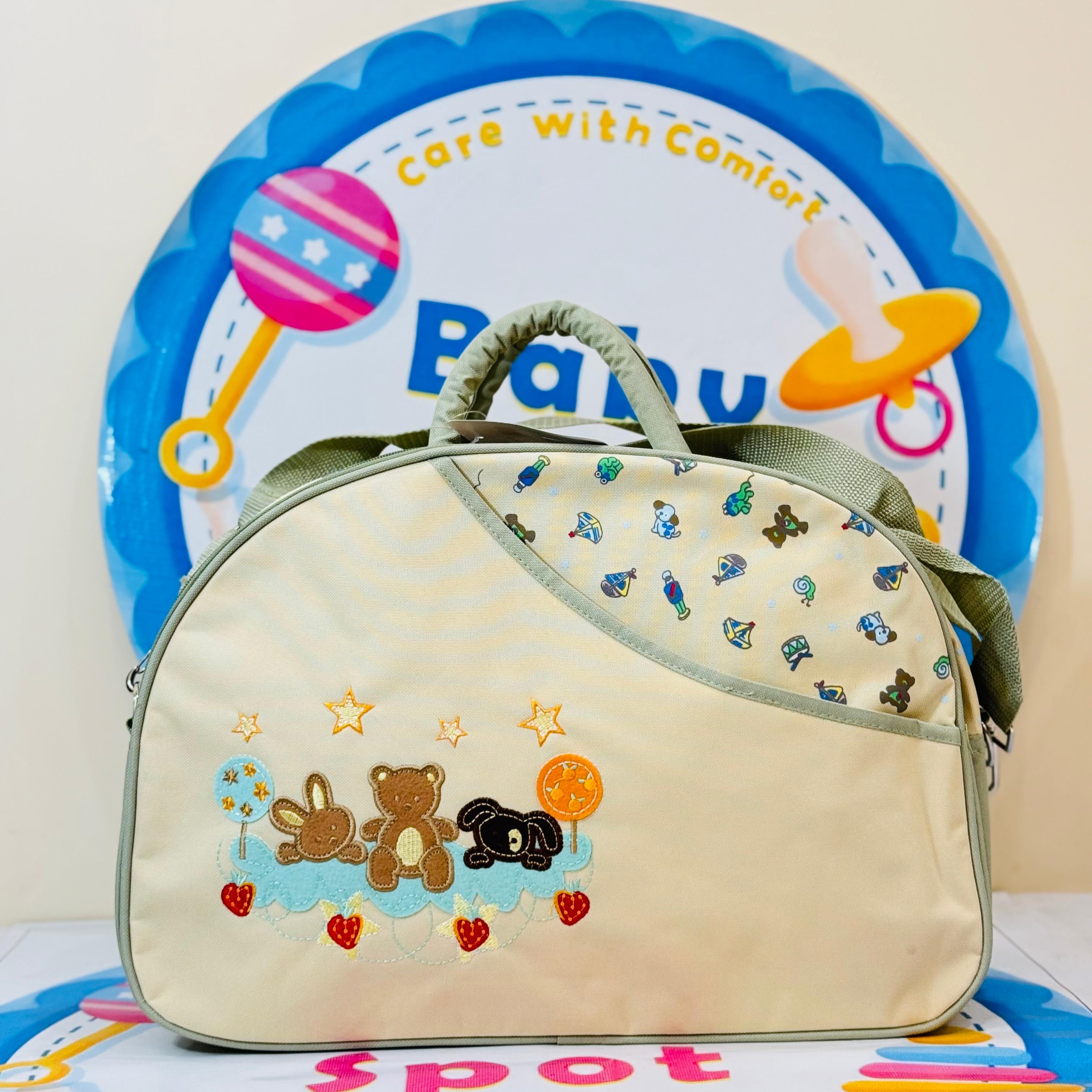 Premium D-Shape Baby Bags / Mother Bags Collection

👜 Carry all your baby essentials in style and comfort!

Product Features:

🟠 Large Capacity: Perfect for organizing baby clothes, diapers, bottles, and more.

🔥 Durable Material: High-quality fabric ensures long-lasting use.

🎒 Stylish Design: Trendy D-shape bags in beautiful colors and patterns.

✅ Easy to Carry: Lightweight with comfortable straps for moms on the go.

💼 Multi-Purpose Use: Ideal for travel, daily outings, and hospital visits.

Delive