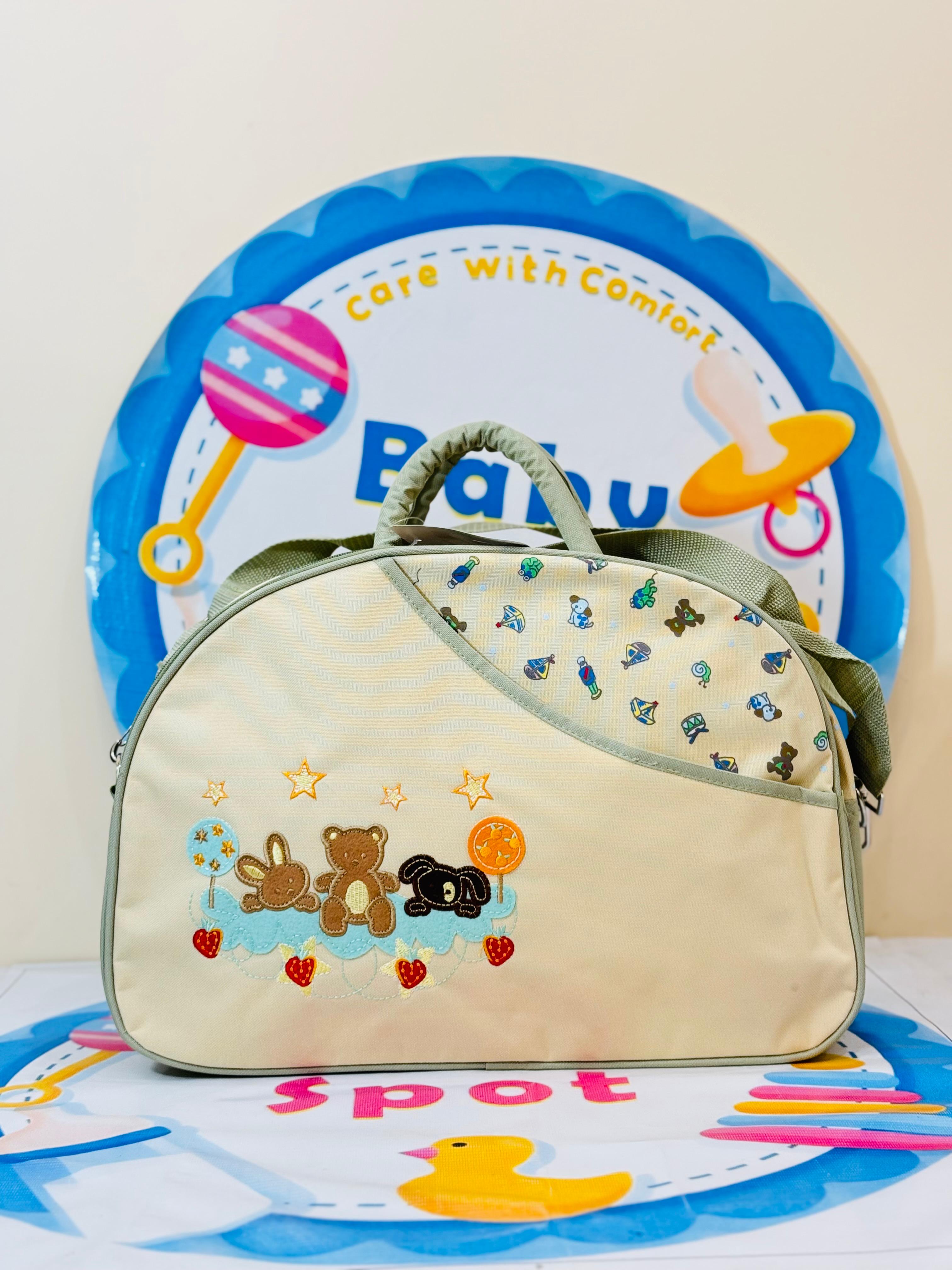 Premium D-Shape Baby Bags / Mother Bags Collection

👜 Carry all your baby essentials in style and comfort!

Product Features:

🟠 Large Capacity: Perfect for organizing baby clothes, diapers, bottles, and more.

🔥 Durable Material: High-quality fabric ensures long-lasting use.

🎒 Stylish Design: Trendy D-shape bags in beautiful colors and patterns.

✅ Easy to Carry: Lightweight with comfortable straps for moms on the go.

💼 Multi-Purpose Use: Ideal for travel, daily outings, and hospital visits.

Delive