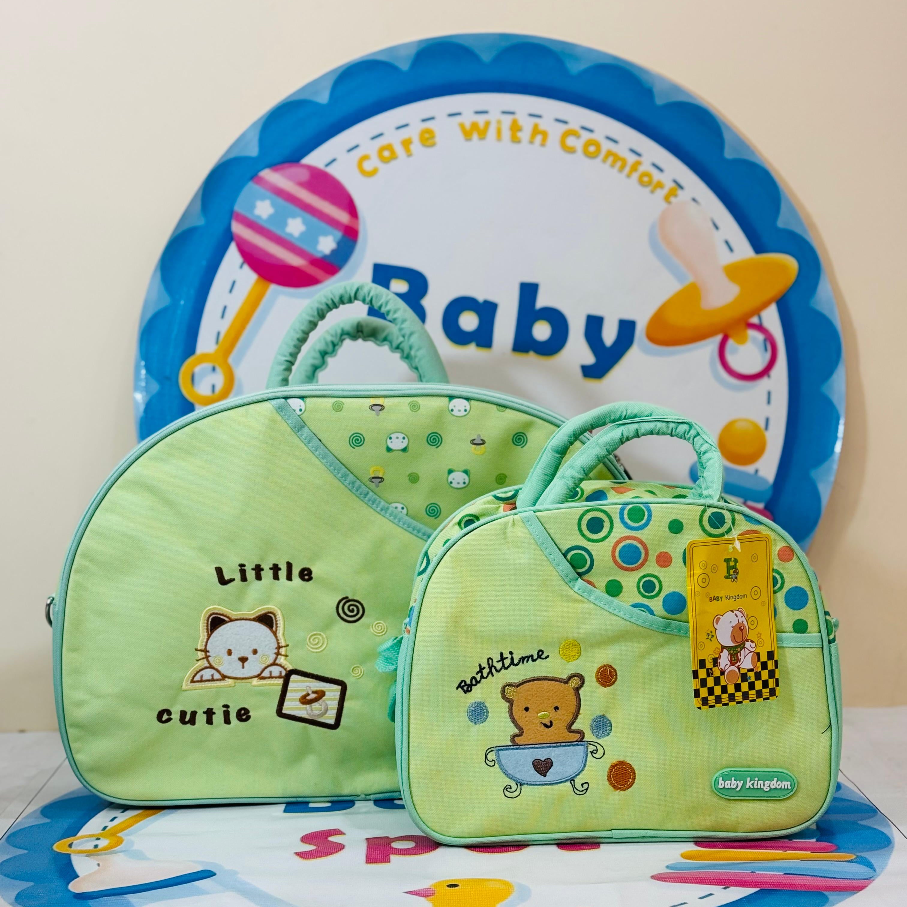 D-Shape Baby Bags / Mother Bags Set Collection

👜 Complete solution for every mom’s needs!

Set Includes:

🟢 1 Large D Bag: Spacious design for all baby essentials.

🟢 1 Small D Bag: Compact and perfect for quick trips.

🟢 1 Changing Sheet: Convenient for diaper changes anywhere.

Key Features:

🔥 Premium Quality: Made with durable and lightweight material.

💼 Stylish & Functional: Trendy D-shape with organized compartments.

✅ Easy to Clean: Perfect for everyday use and travel.

🎨 Multiple Color Opt