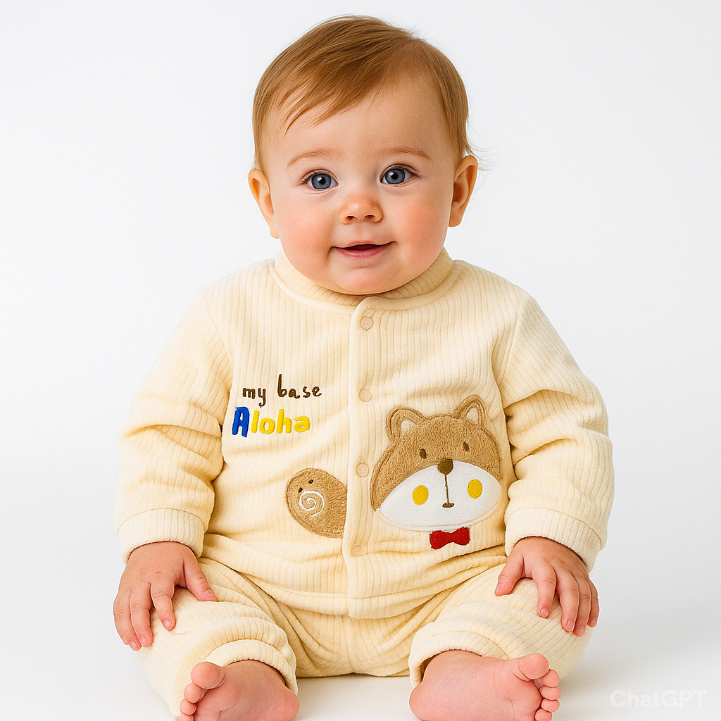 Winter quilted 2 pc baby suits