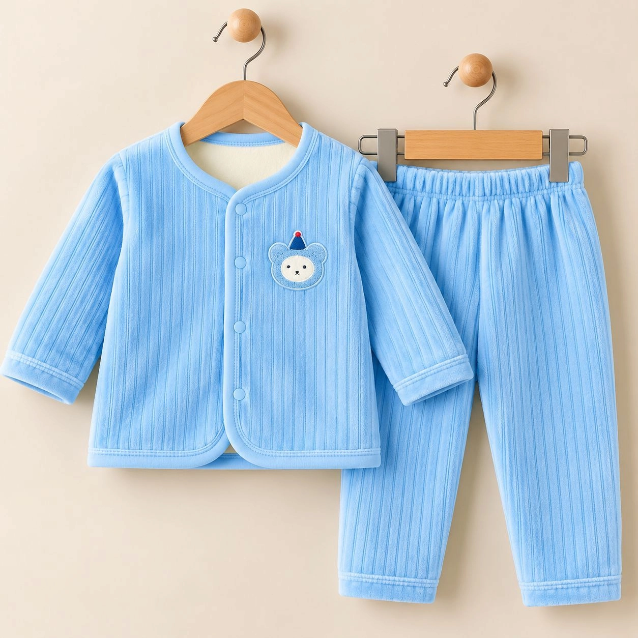 Imported velvet 2 pc baby suits