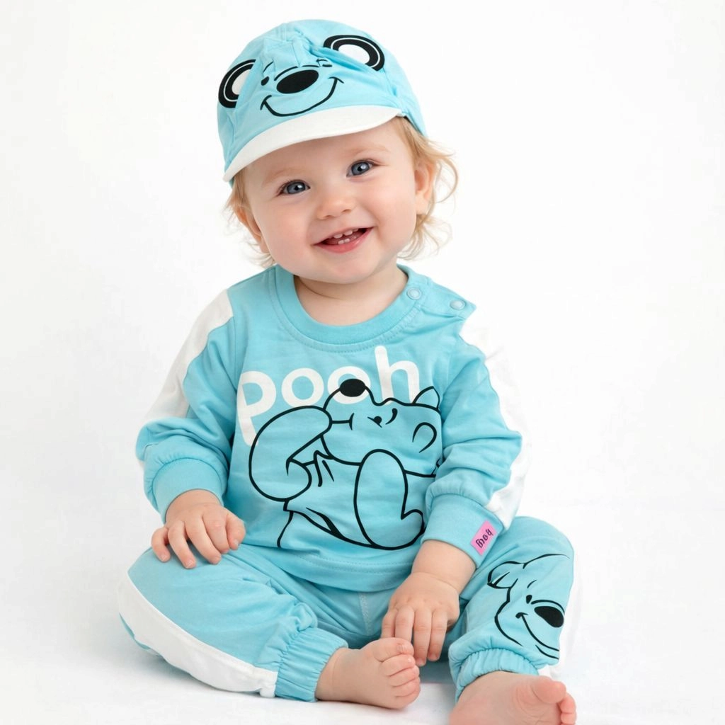 Justborn Branded Baby Pajama Suit with Cap