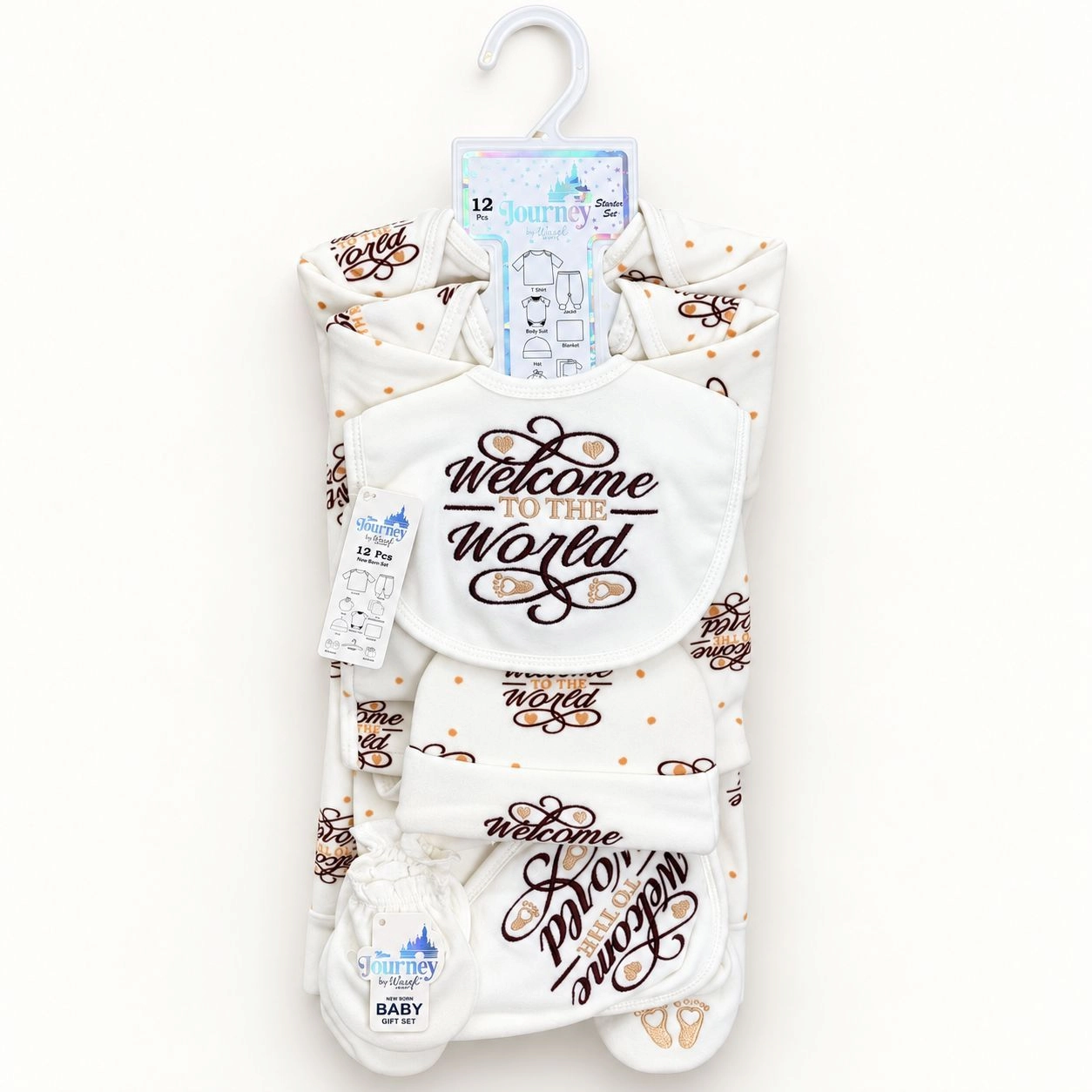 12 Pcs Winter velvet Baby Starter Set