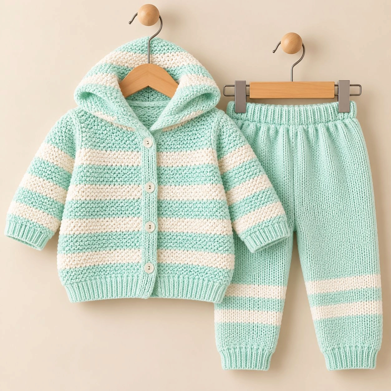 Winter woolen 2 pc baby suits