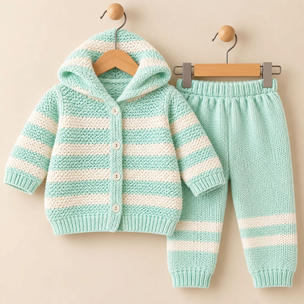 Winter woolen 2 pc baby suits