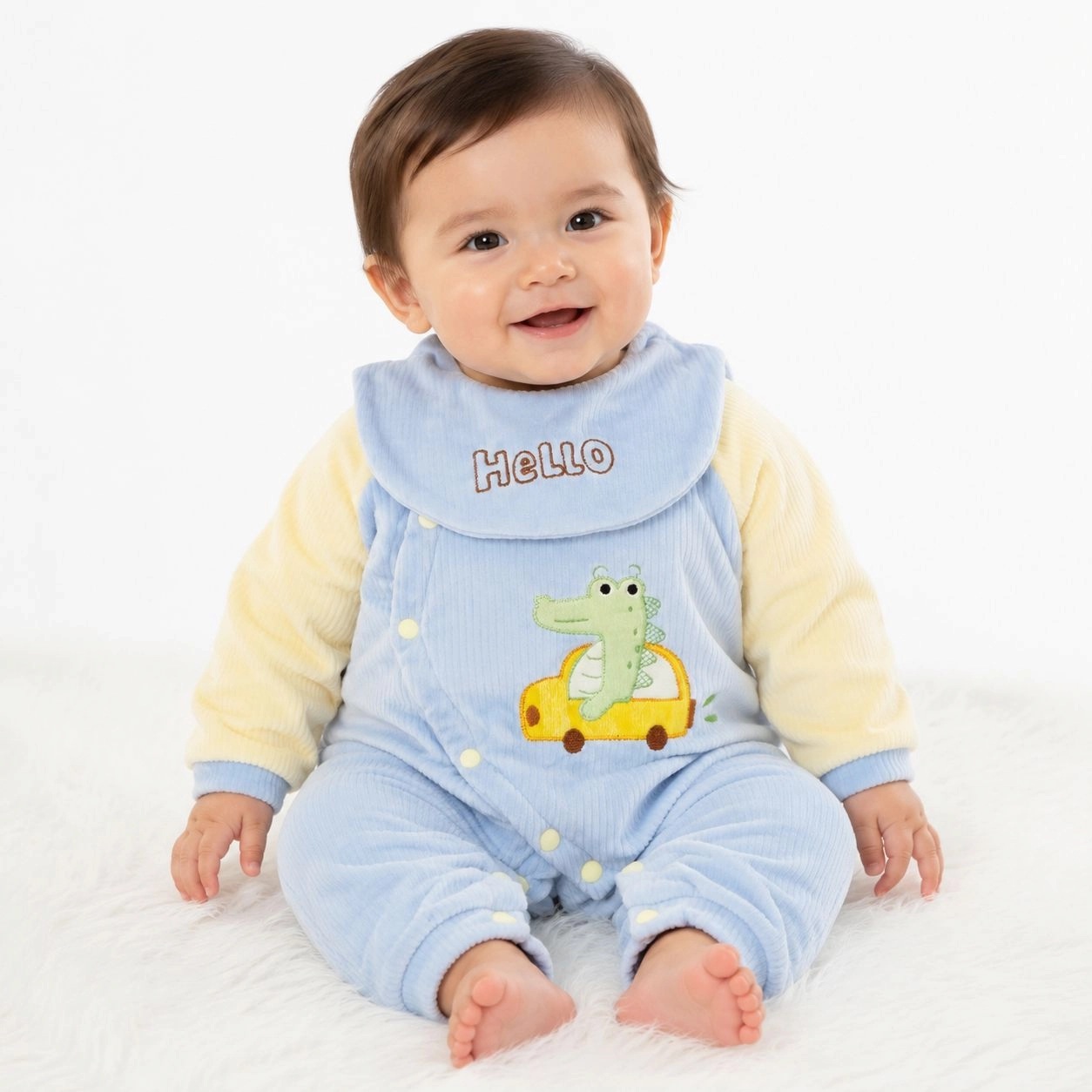 Baby Quilted Foaming Winter Rompers – Cozy & Stylish
