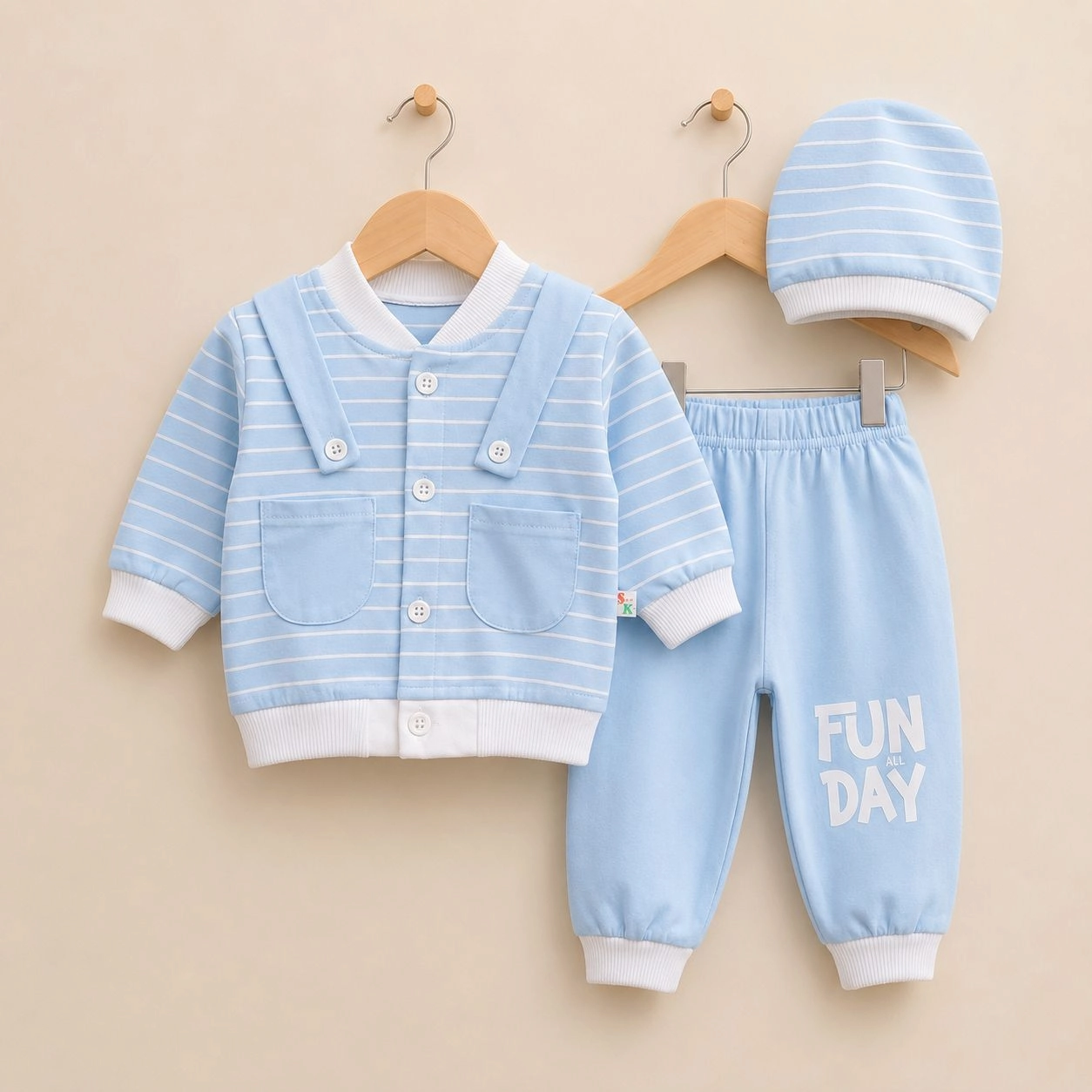 Baby Pajama Suit with Cap SK(0-3 months)