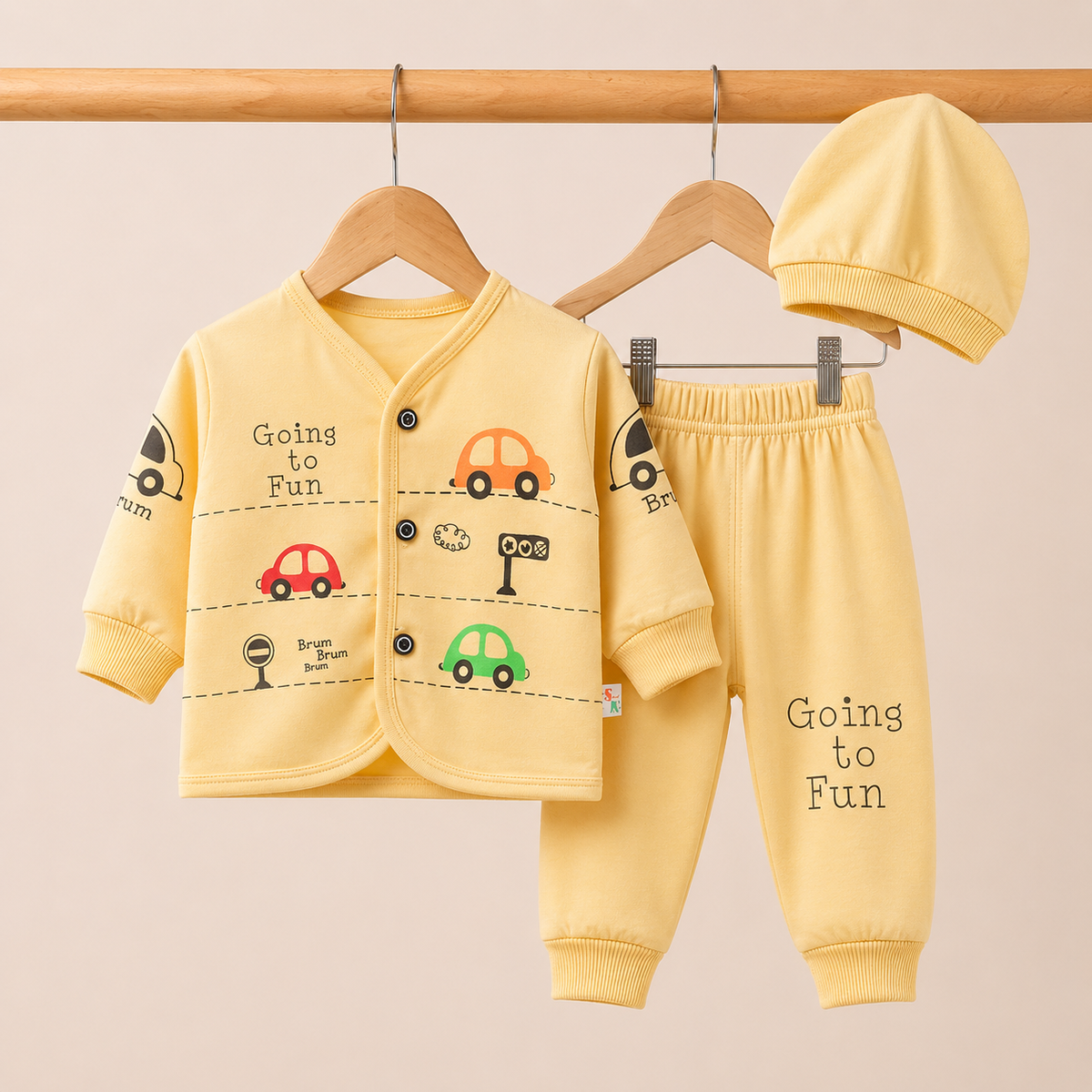 Baby Pajama Suit with Cap(0-3 months)