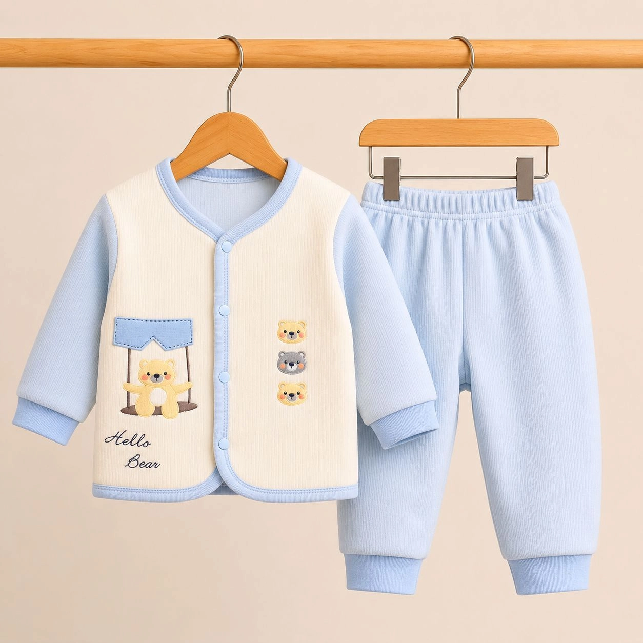 Winter Fleece 2 pc baby suits