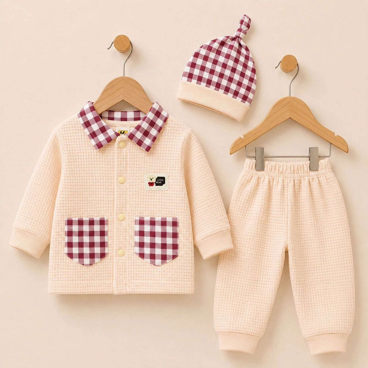 Baby Pajama Suit with Cap Bstep(0-3 months)