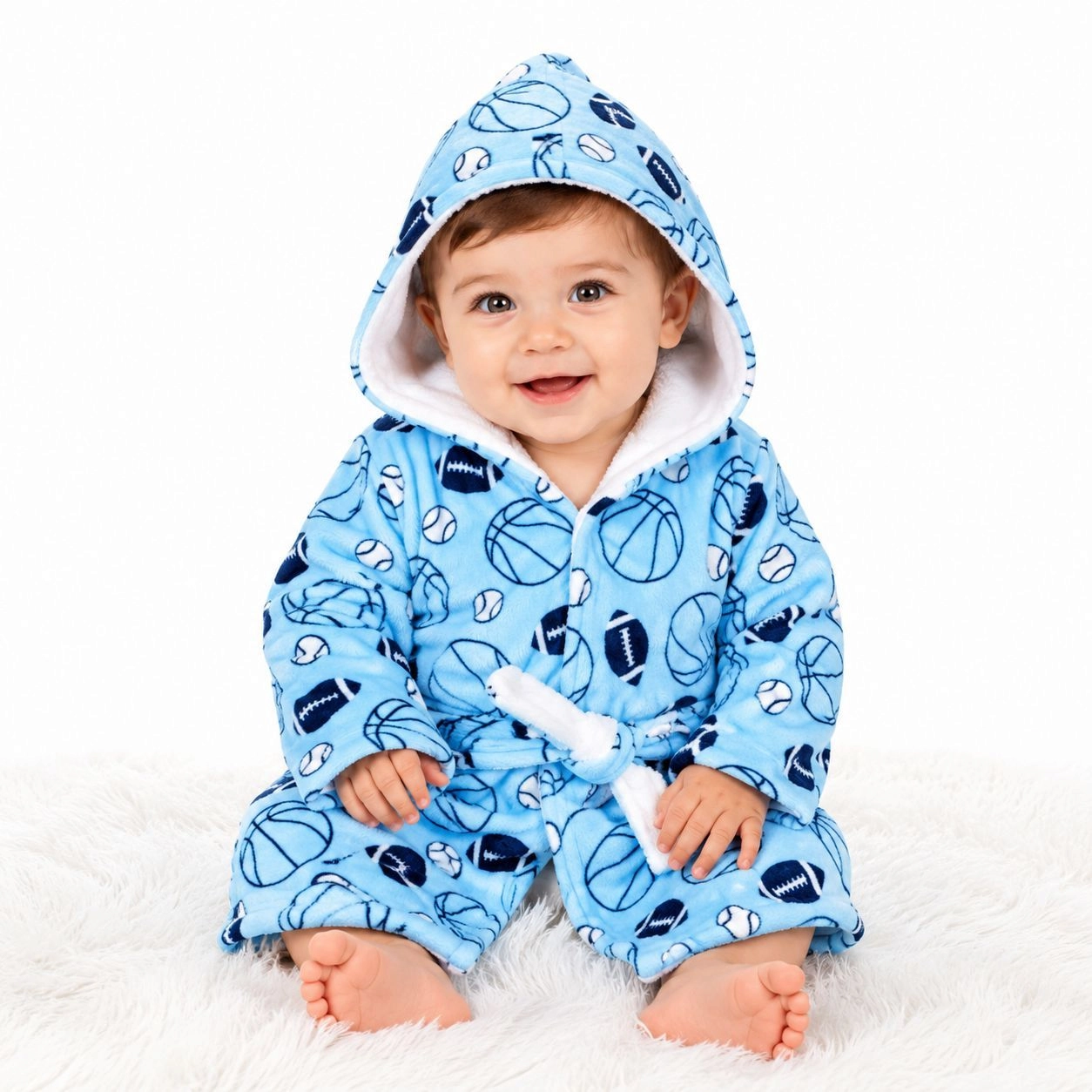 Premium Baby Hooded Bath Gown Collection(Blue) 🛁✨