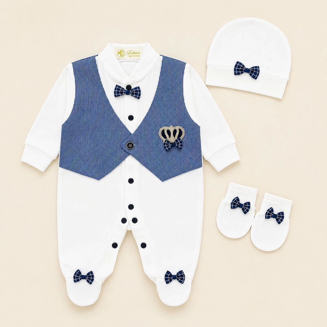 Fancy crown Romper set (WB)