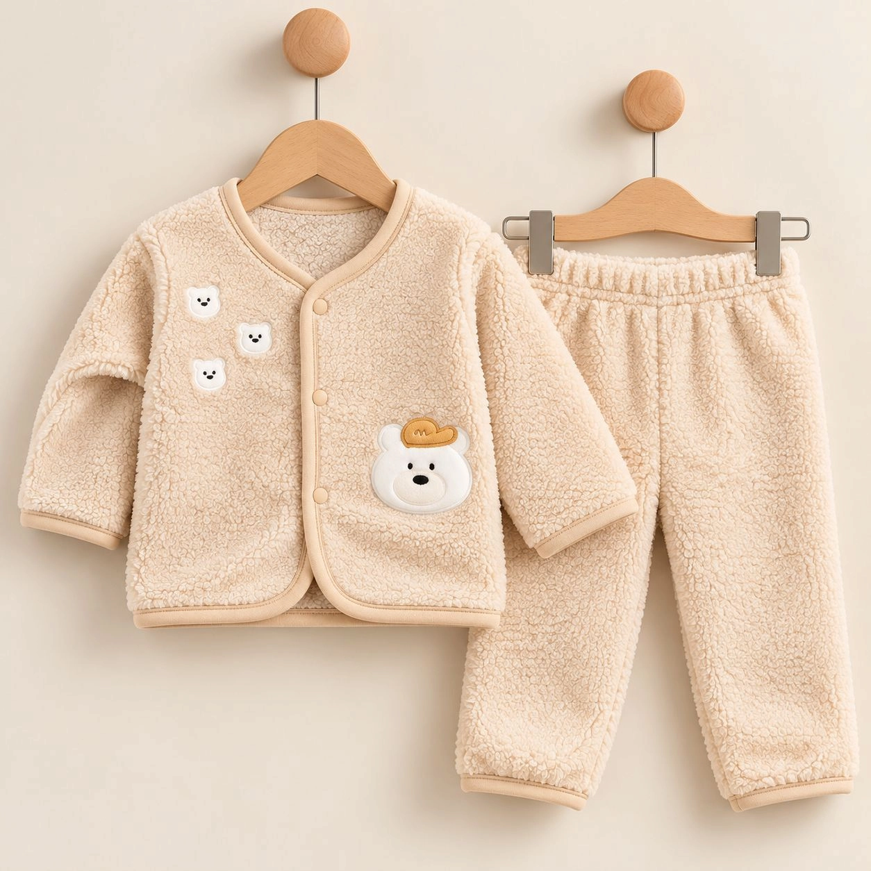Winter Fur 2 pc baby suits
