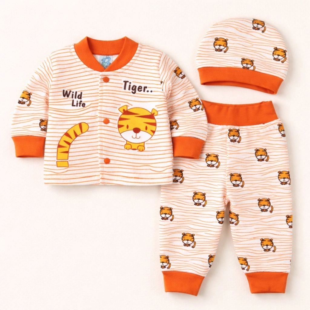 Baby Pajama Suit with Cap(0-3 months)