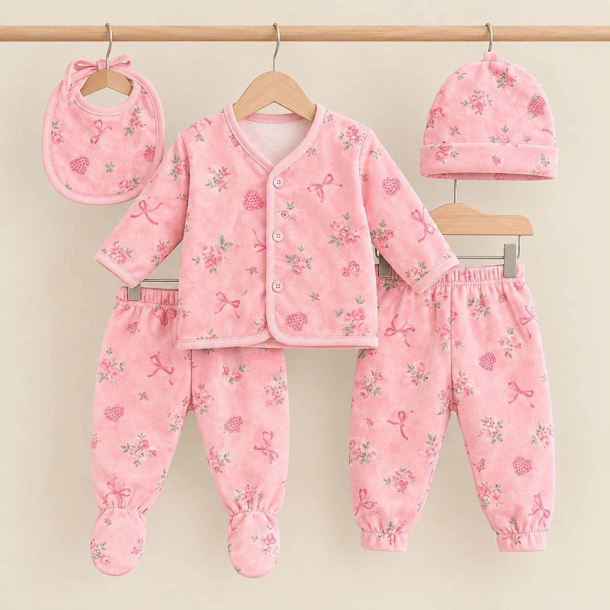 Baby winter 5 Pcs Starter Set Dresses