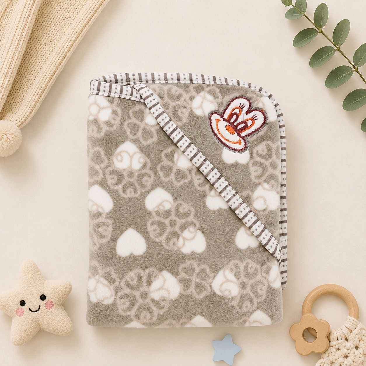 Baby Hooded Fleece Wrapping Sheets