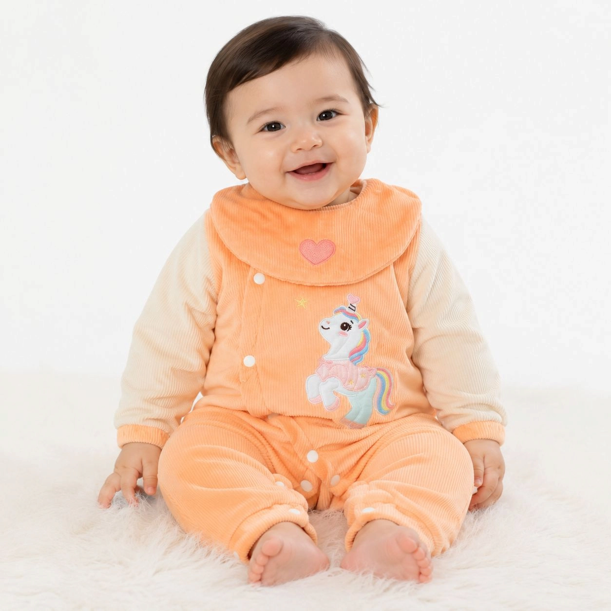 Baby Quilted Foaming Winter Rompers – Cozy & Stylish