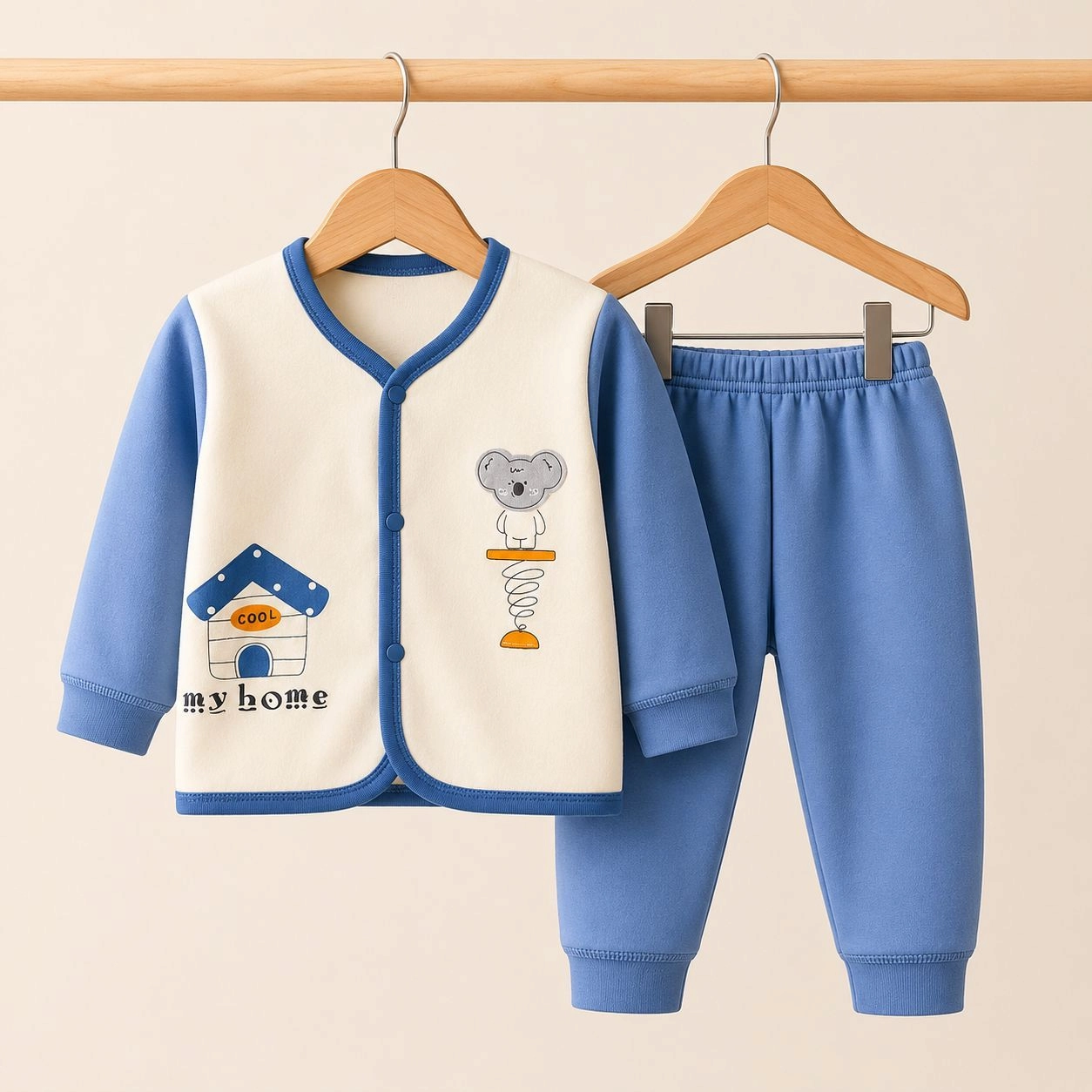 Imported Fleece 2 pc baby suits