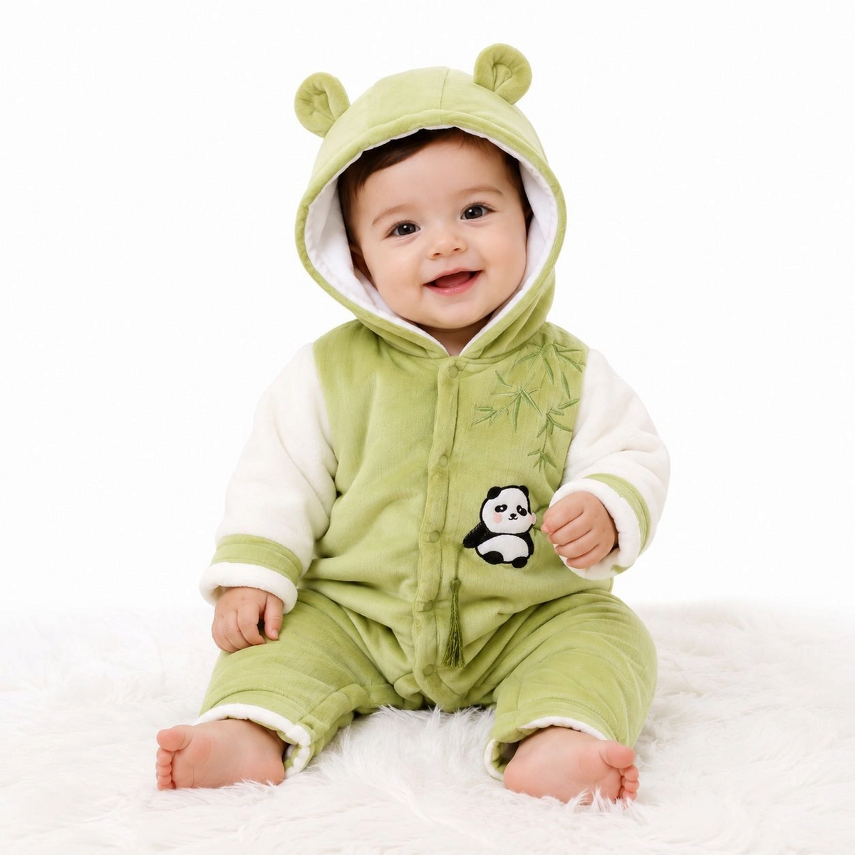 Baby Quilted Foaming Winter Rompers – Cozy & Stylish