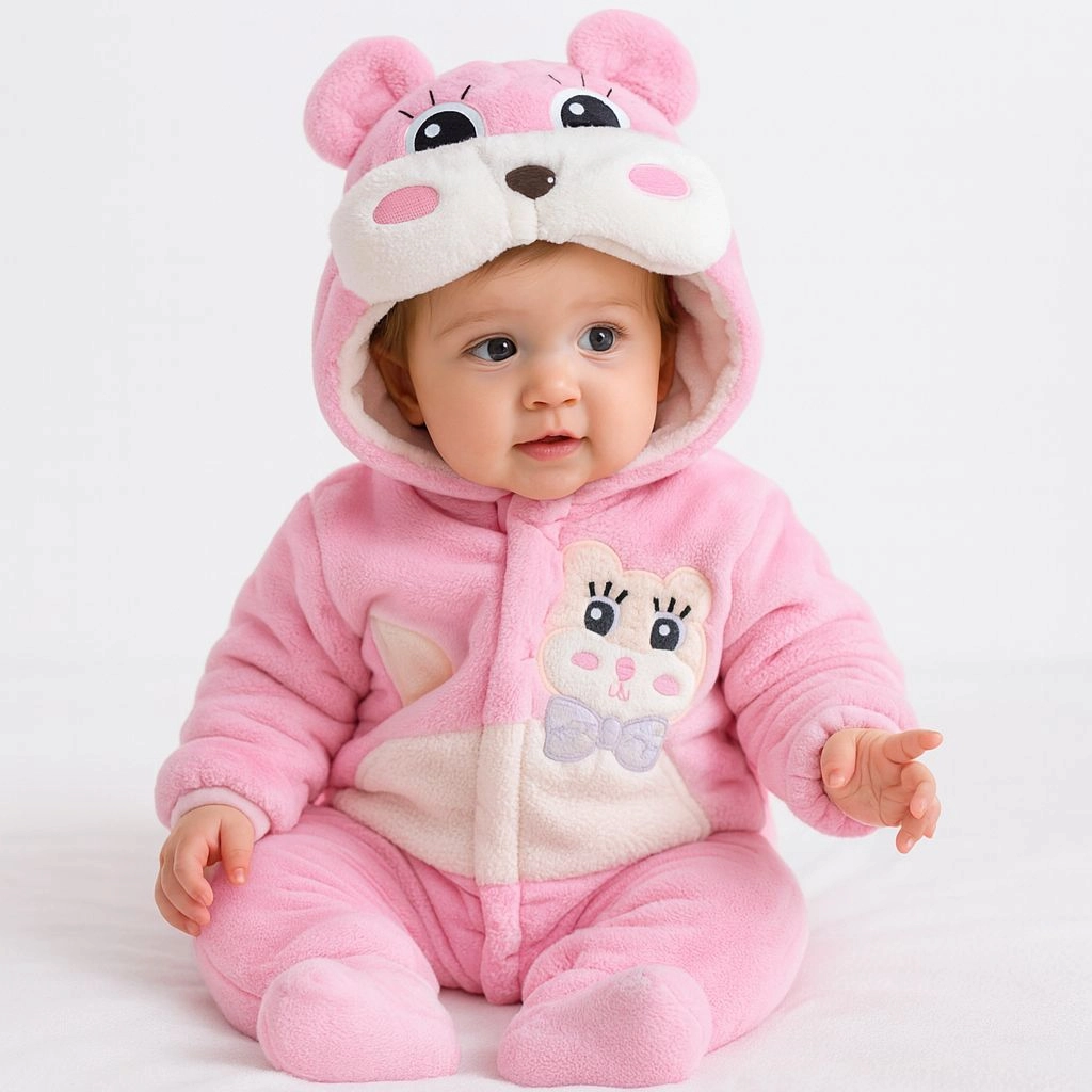 Baby Quilted Foaming Winter Rompers – Cozy & Stylish