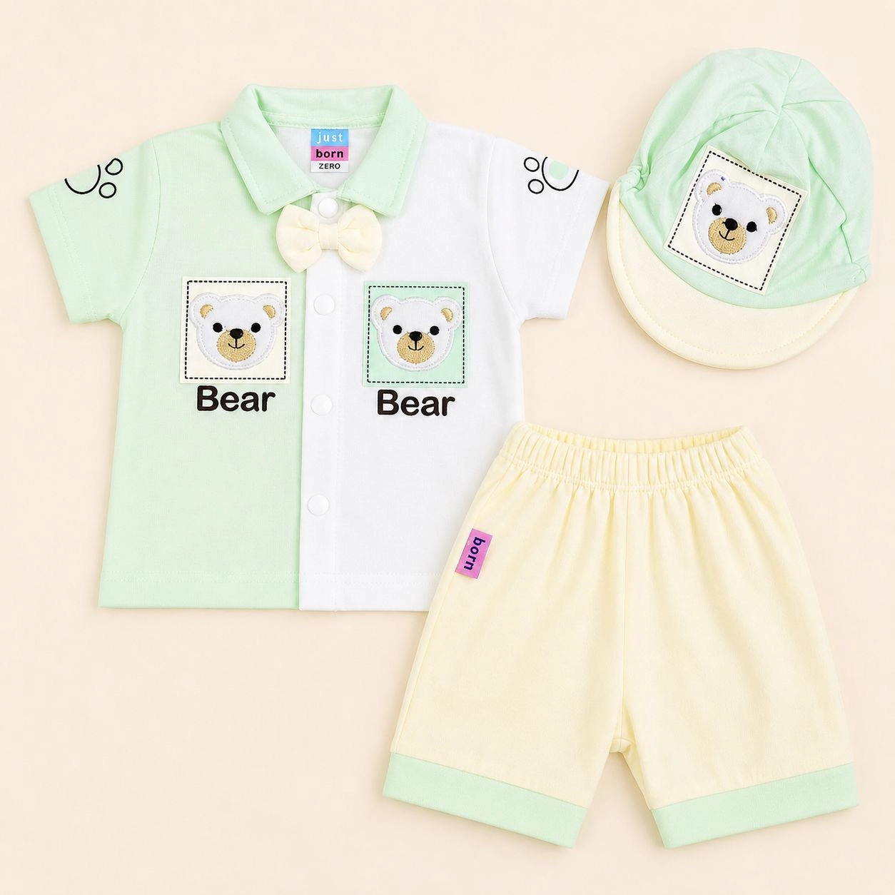 Imported Kids Niker Shirts Collection with cap(0-3 month)