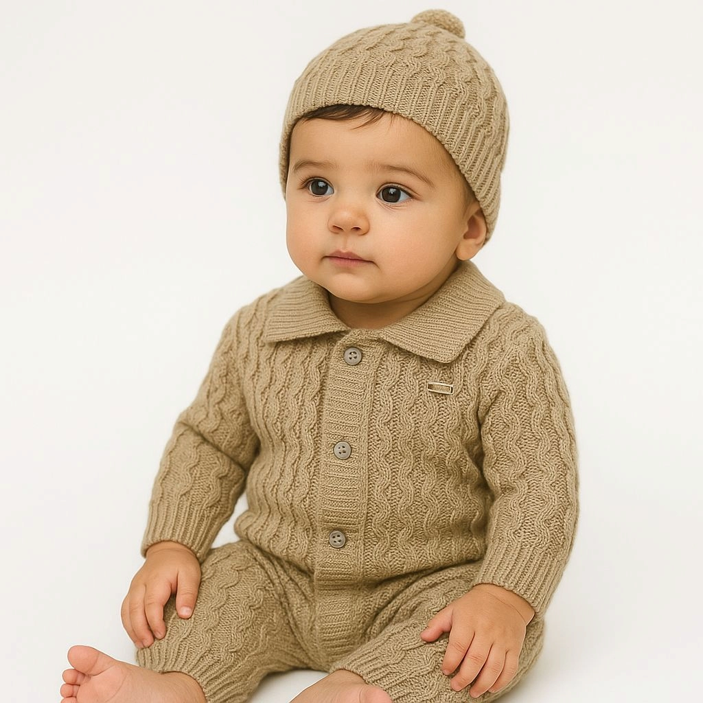 Baby Woolen Hooded Rompers(0-6 months)