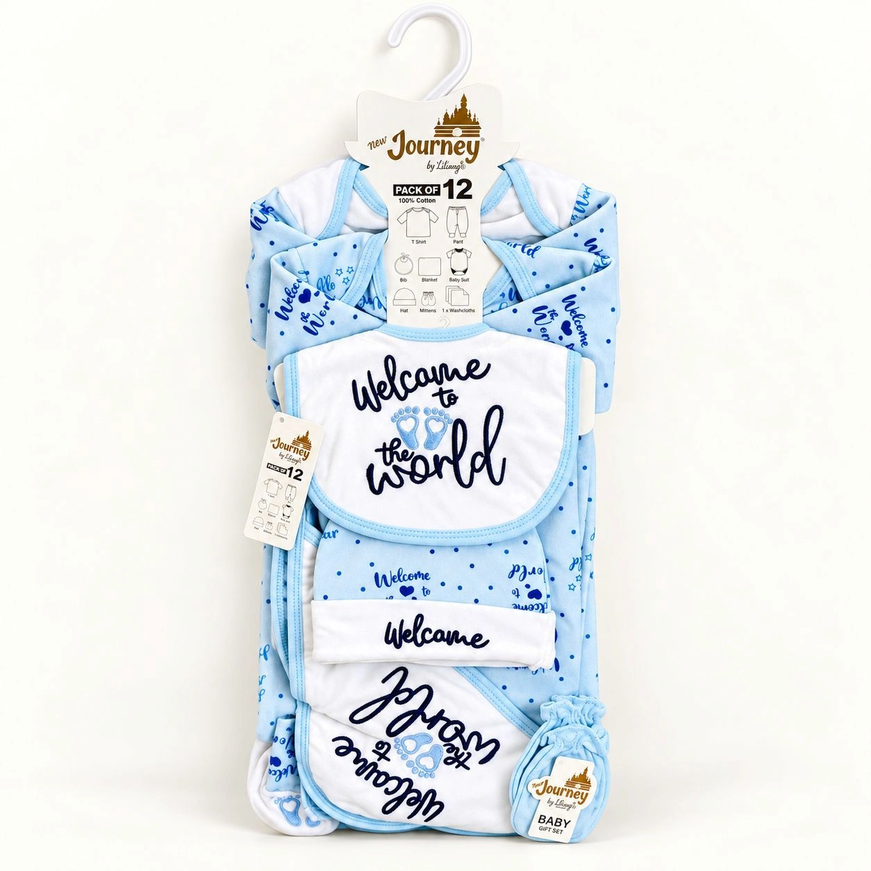 12 Pcs Winter velvet Baby Starter Set