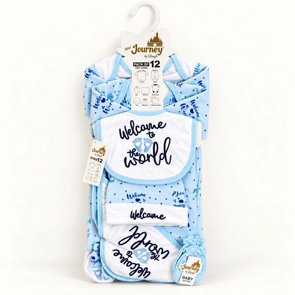 12 Pcs Winter velvet Baby Starter Set