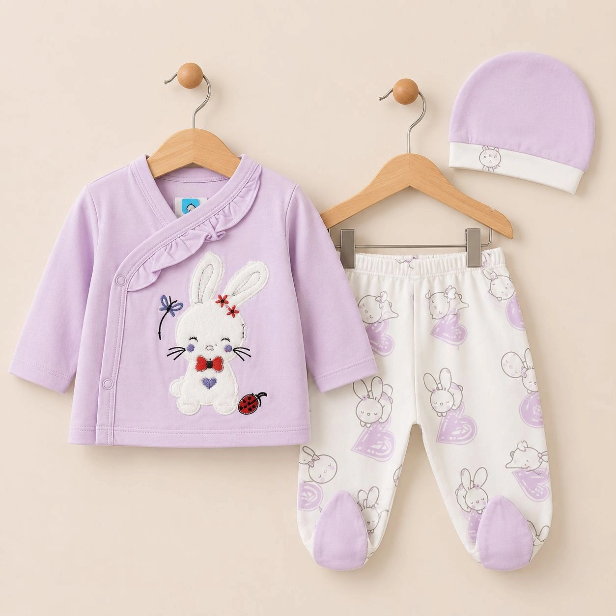 Baby Pajama Suit with Cap(0-3 months)