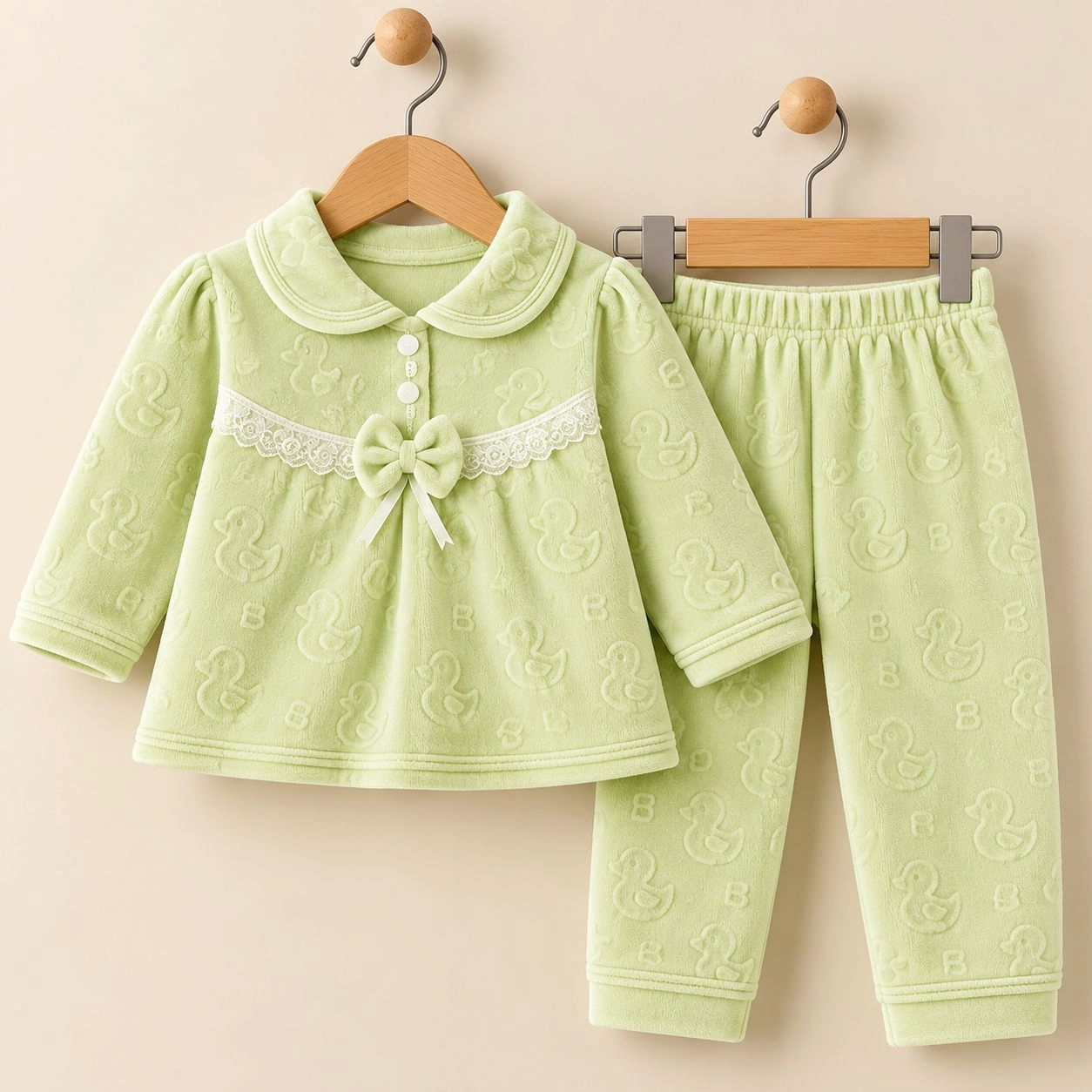 Imported velvet 2 pc baby suits