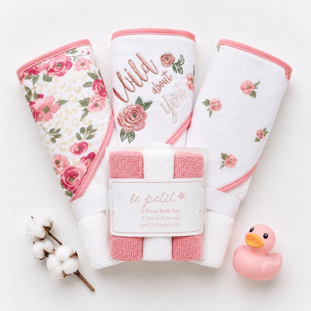 Soft & Premium Baby Hooded Towel Set